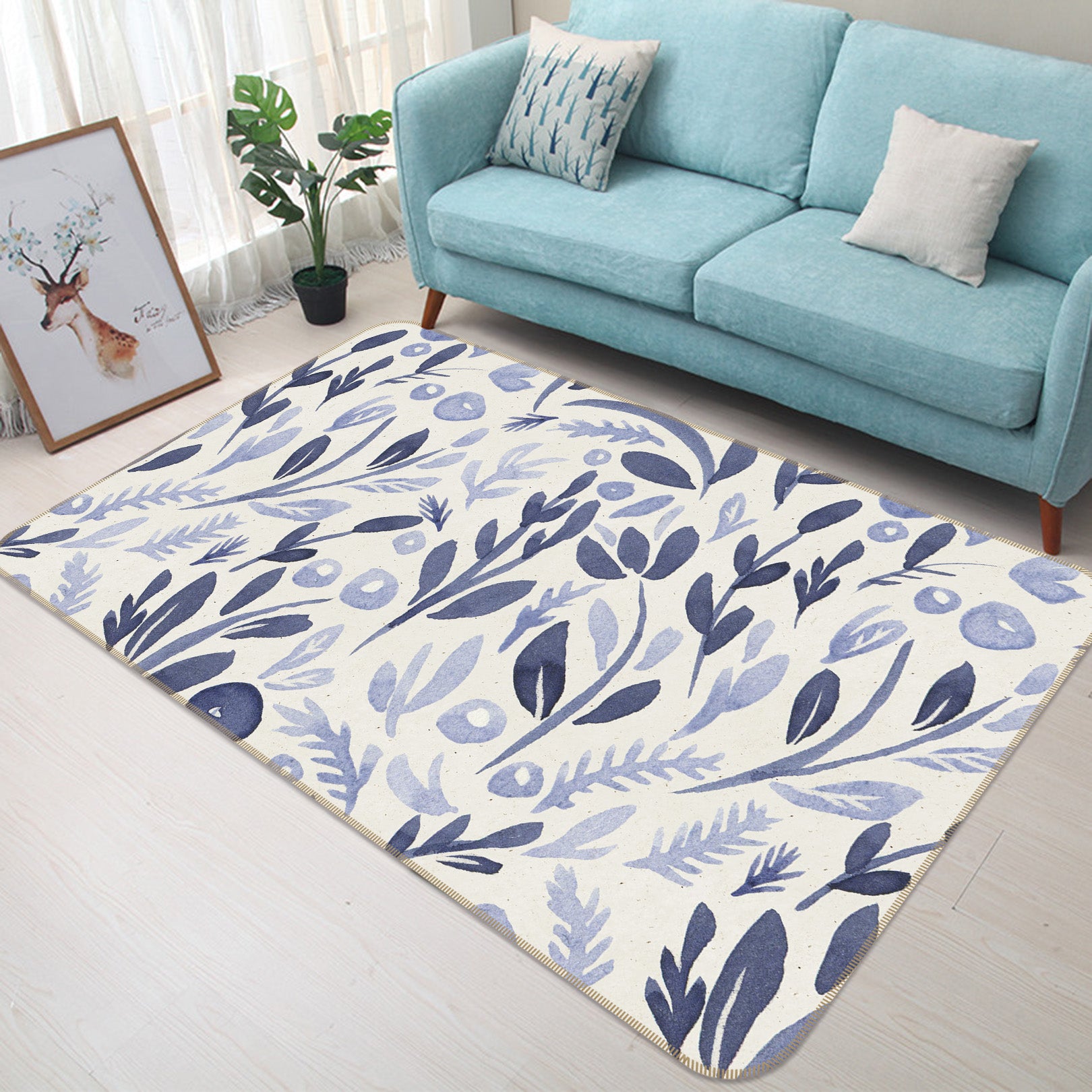 3D Leaves 34144 Non Slip Rug Mat