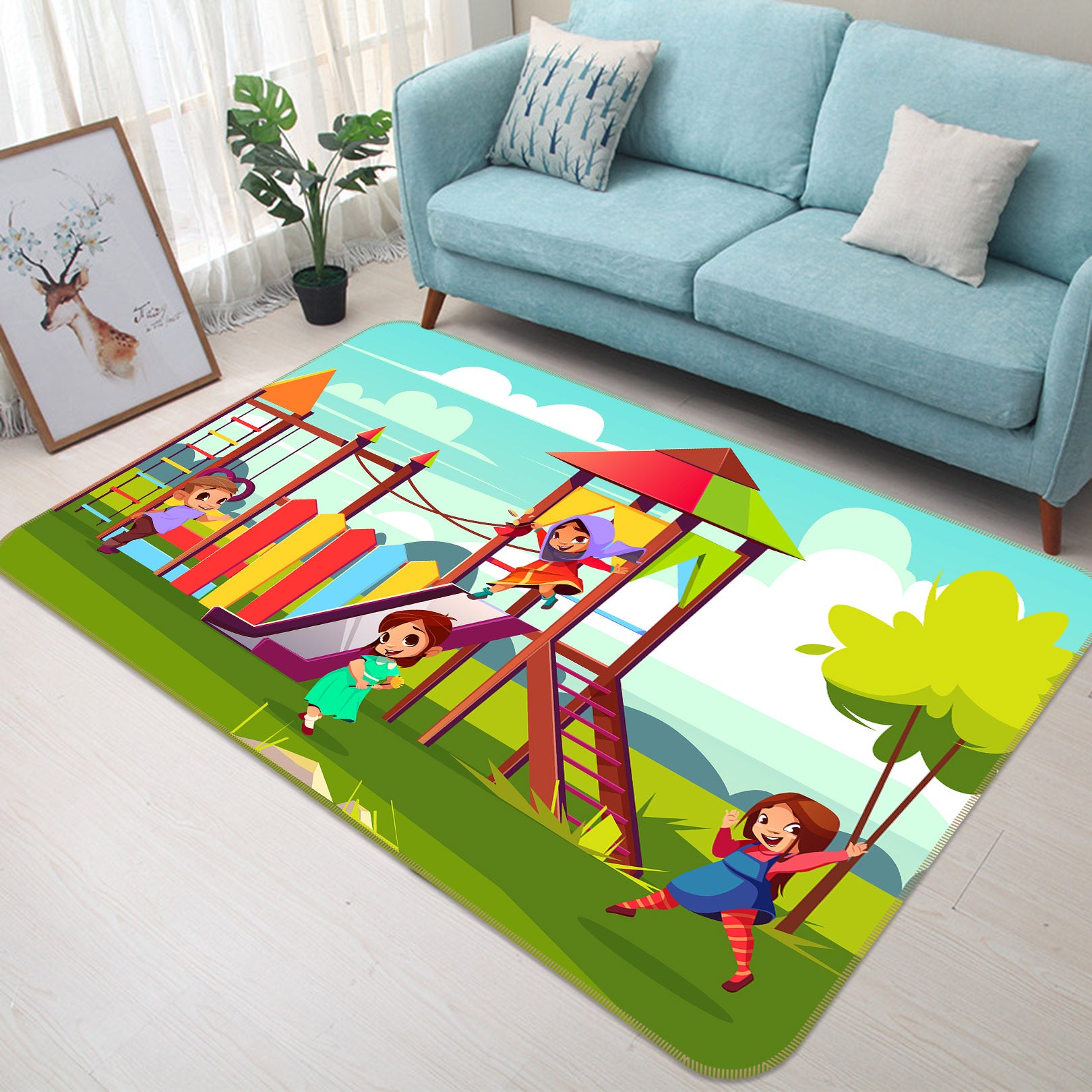 3D Slide 36142 Non Slip Rug Mat