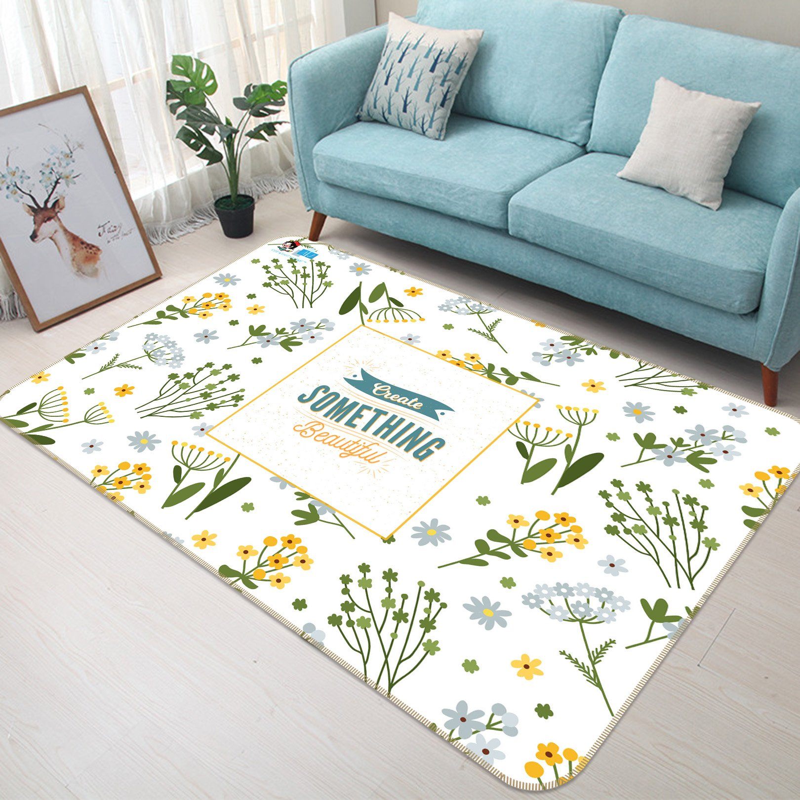 3D Small Flower 331 Non Slip Rug Mat Mat AJ Creativity Home 
