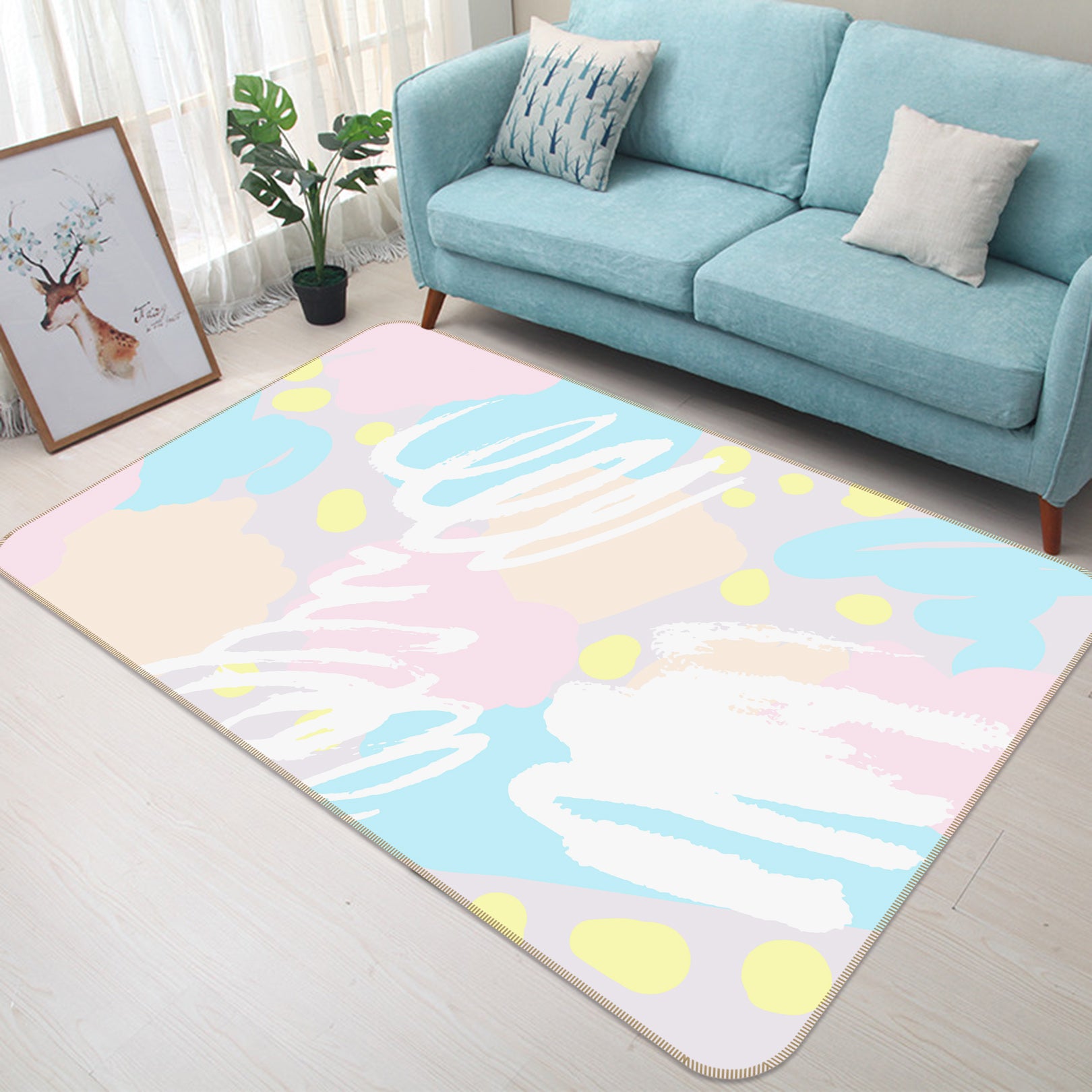3D Pattern 34159 Non Slip Rug Mat