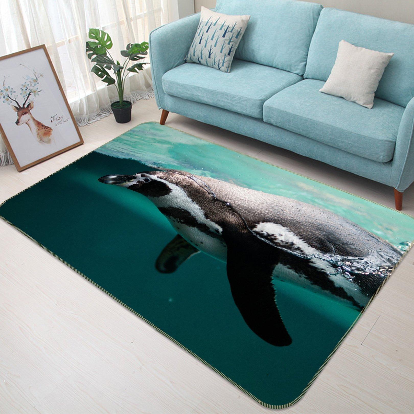 3D Dolphin Swimming 620 Animal Non Slip Rug Mat Mat AJ Creativity Home 