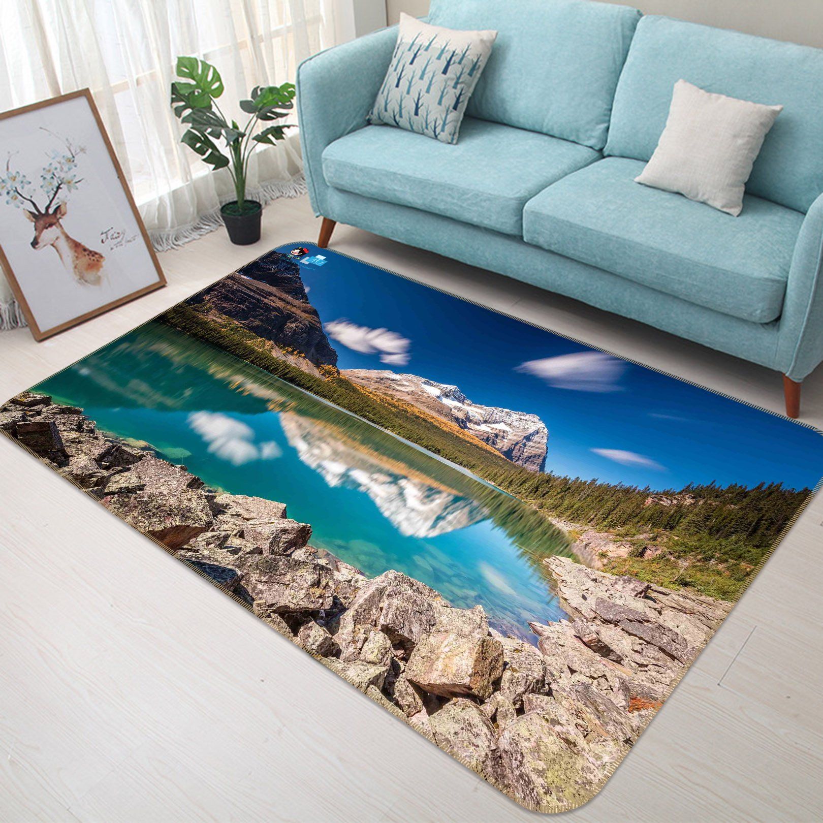 3D Calm Lake 212 Non Slip Rug Mat Mat AJ Creativity Home 