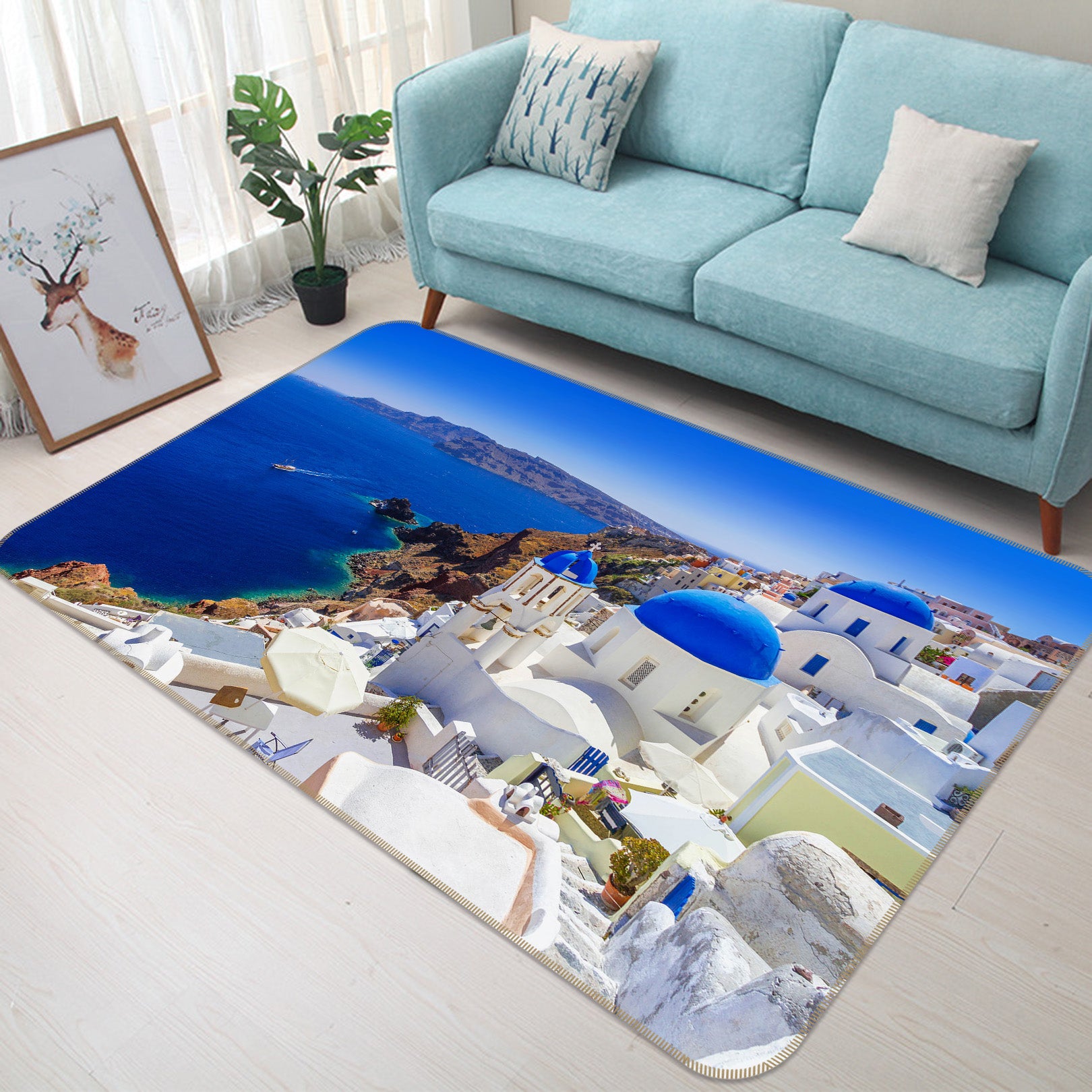 3D Houses 34150 Non Slip Rug Mat