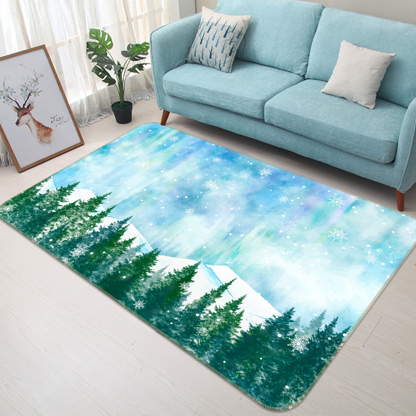 3D Forest 30202 Non Slip Rug Mat