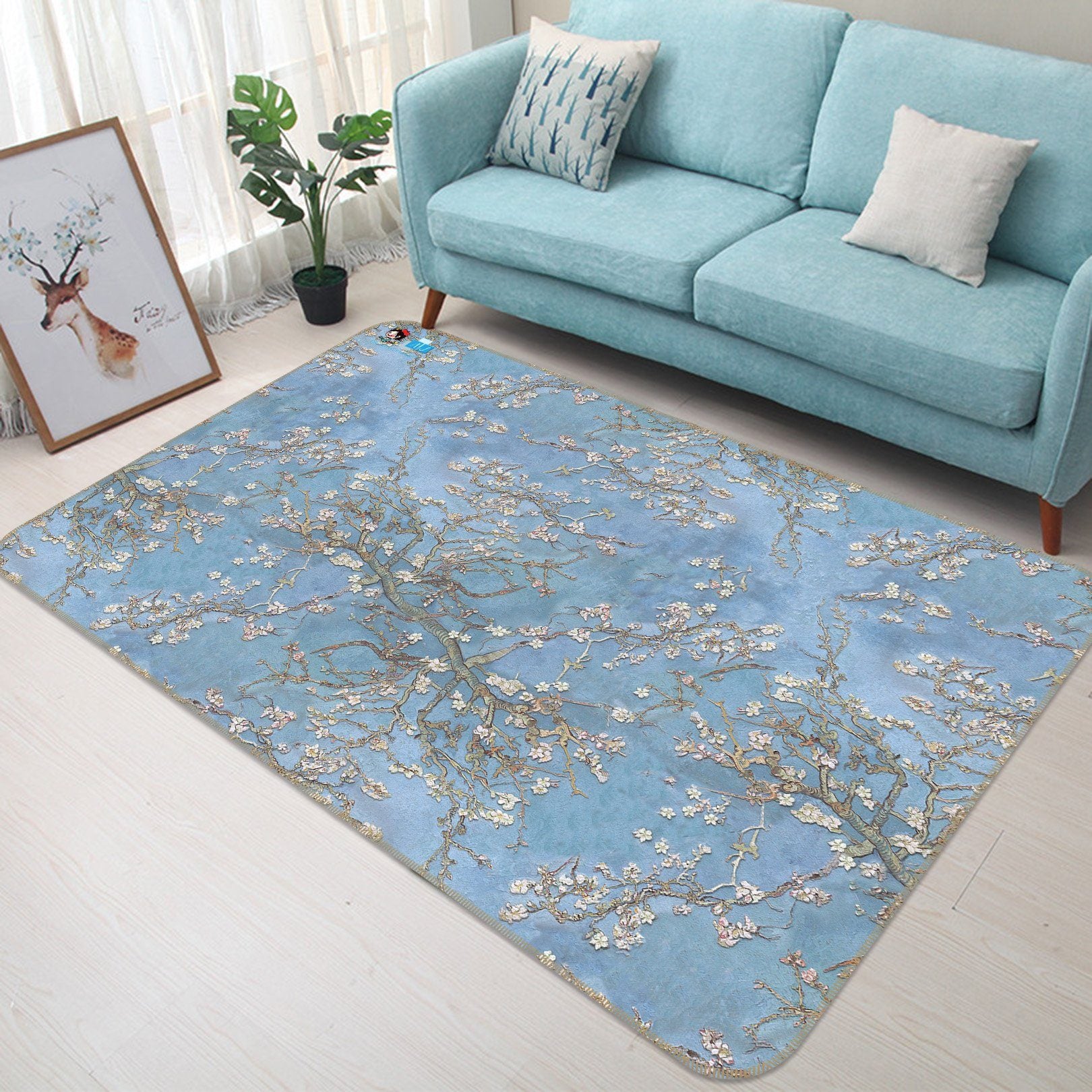 3D Embossed Flower 82 Non Slip Rug Mat Mat AJ Creativity Home 