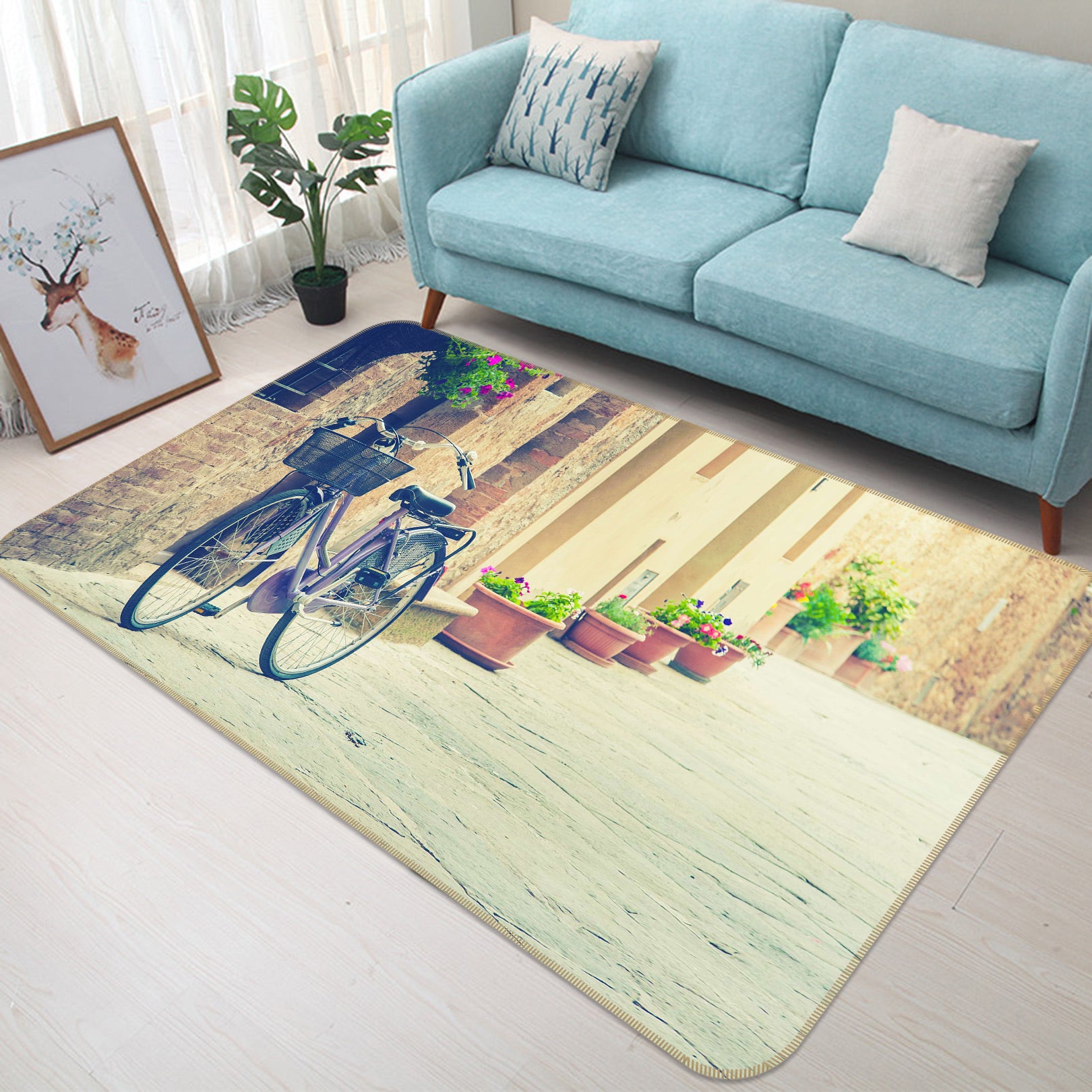 3D Street Bike 67189 Vehicle Non Slip Rug Mat