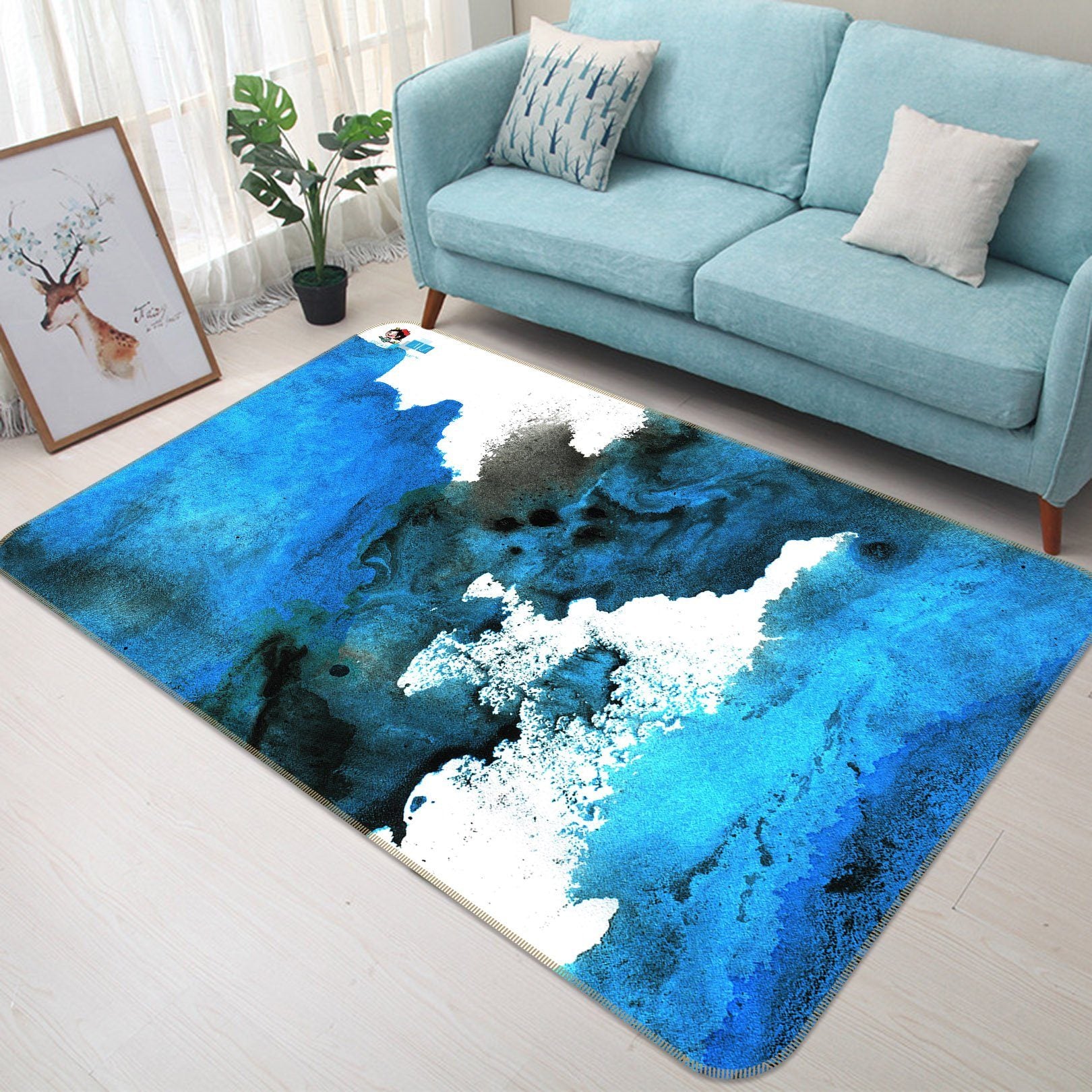 3D Watercolor 2364 Non Slip Rug Mat Mat AJ Creativity Home 