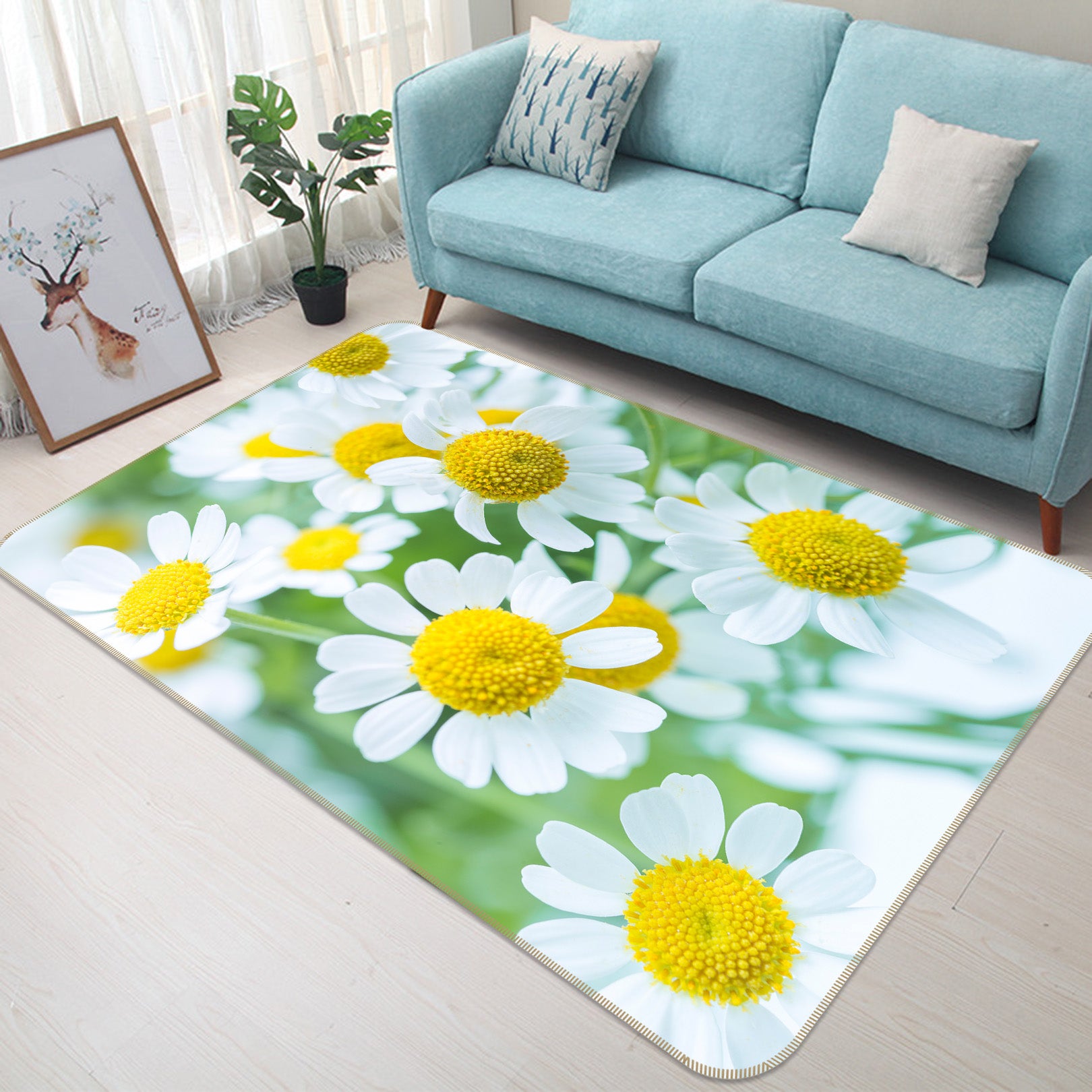 3D Little Flowers 83257 Assaf Frank Rug Non Slip Rug Mat