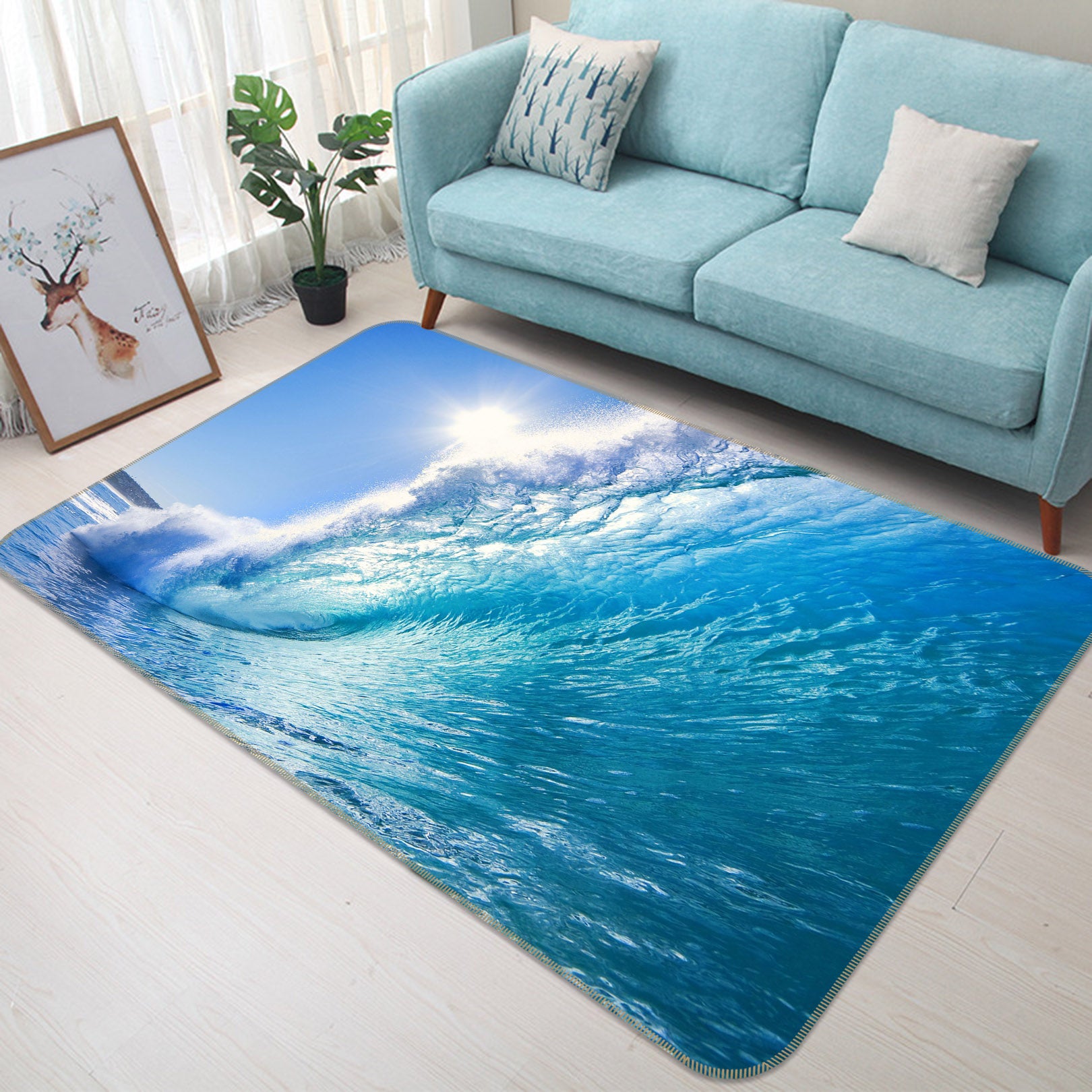 3D Seawater 31164 Non Slip Rug Mat