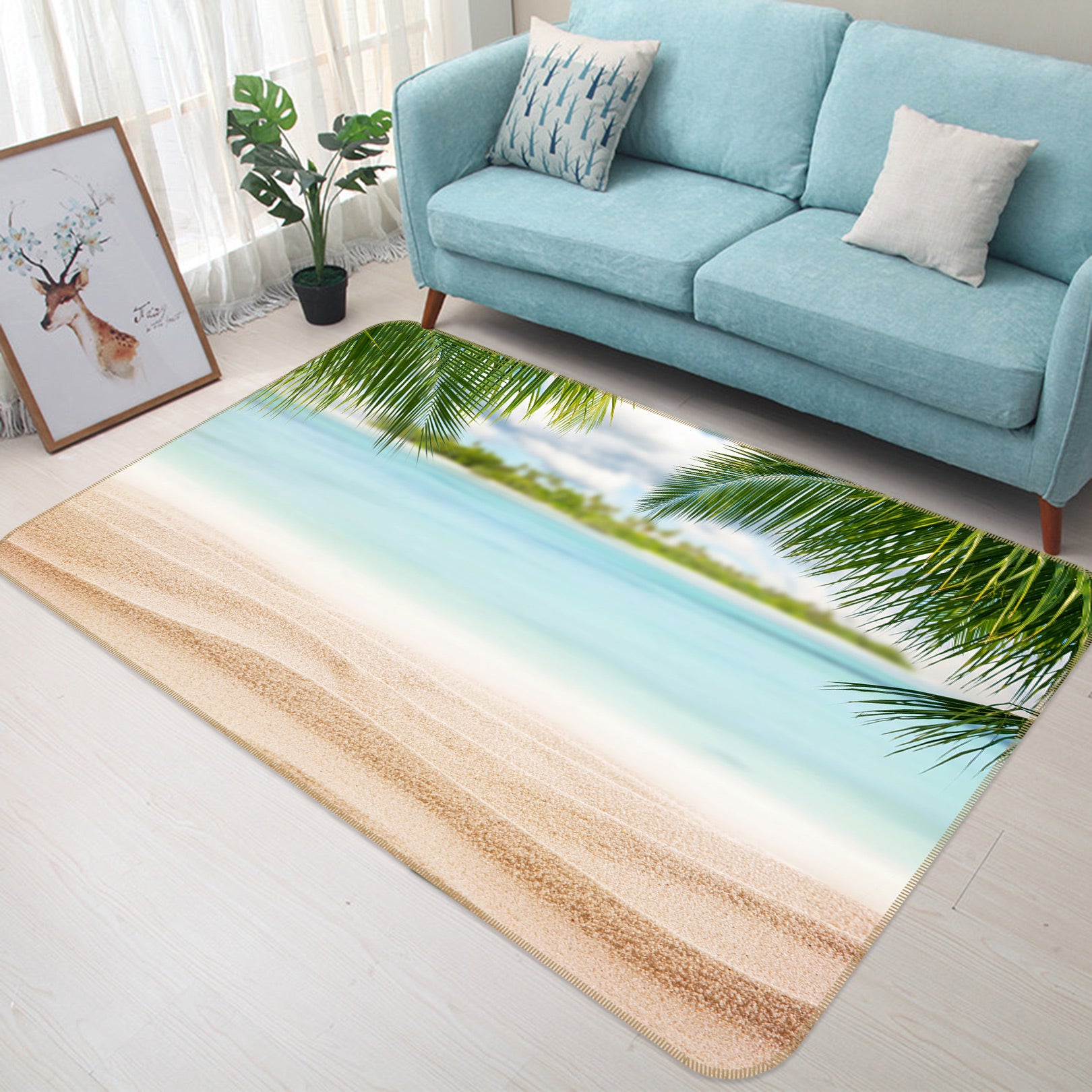 3D Seaside 76241 Non Slip Rug Mat