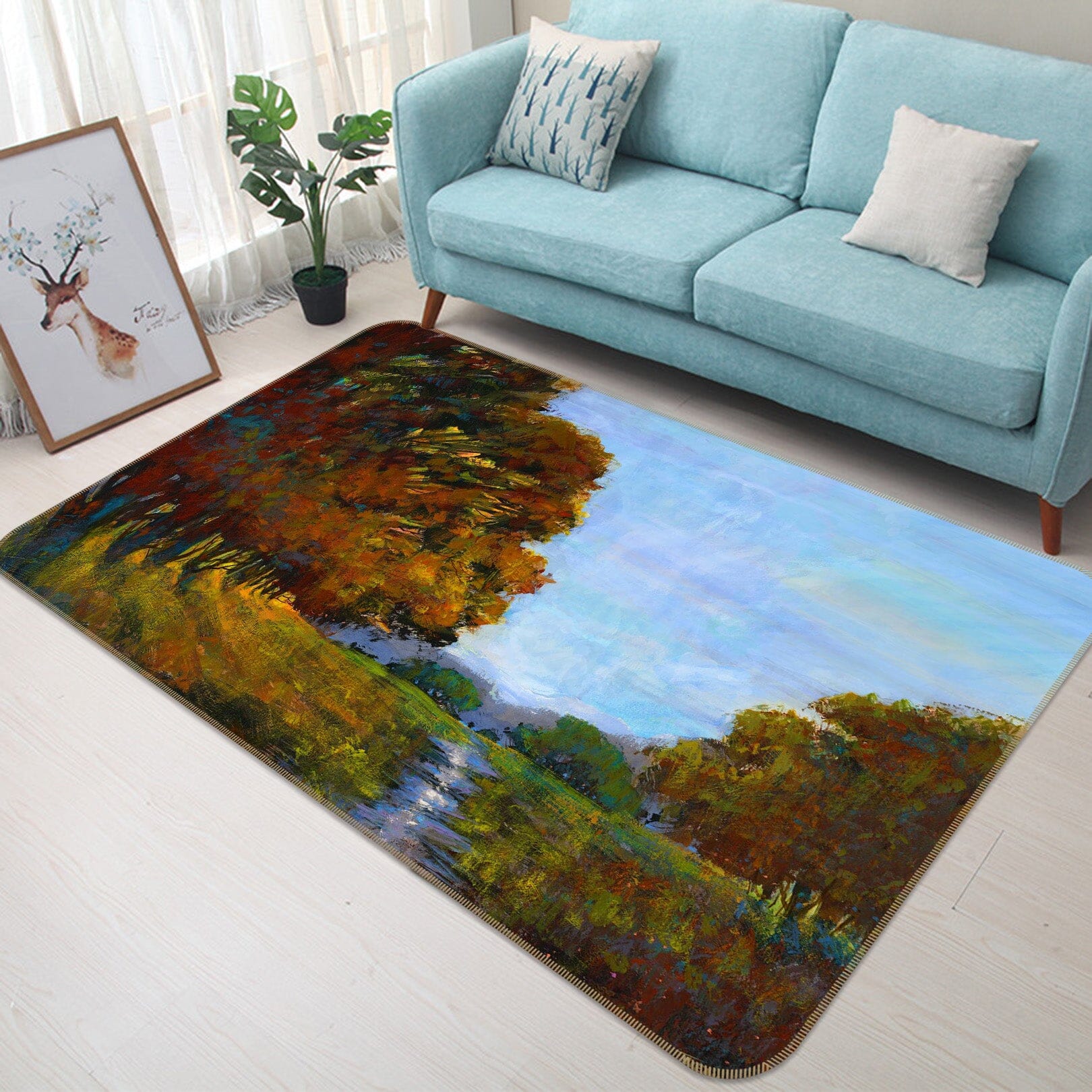 3D Forest 113 Michael Tienhaara Rug Non Slip Rug Mat Mat AJ Creativity Home 