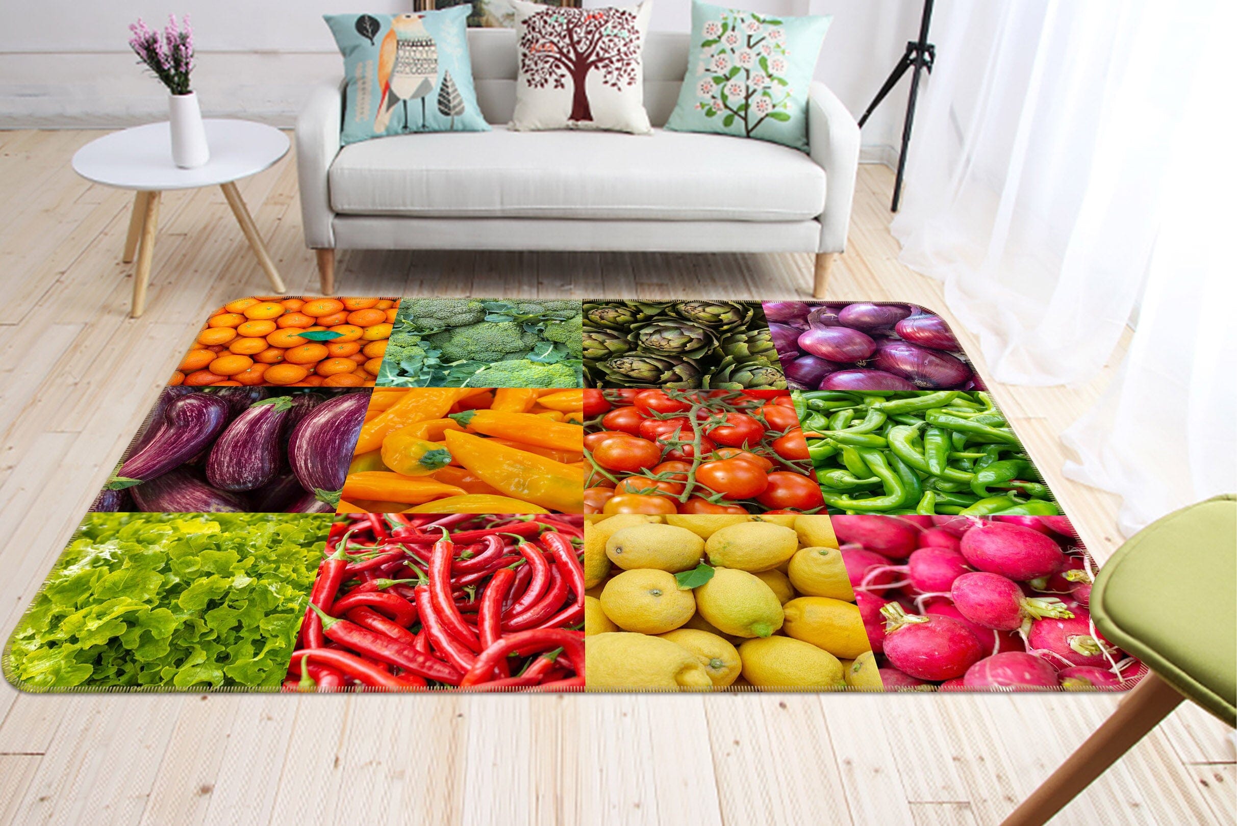 3D Vegetable And Fruit 1021 Assaf Frank Rug Non Slip Rug Mat Mat AJ Creativity Home 