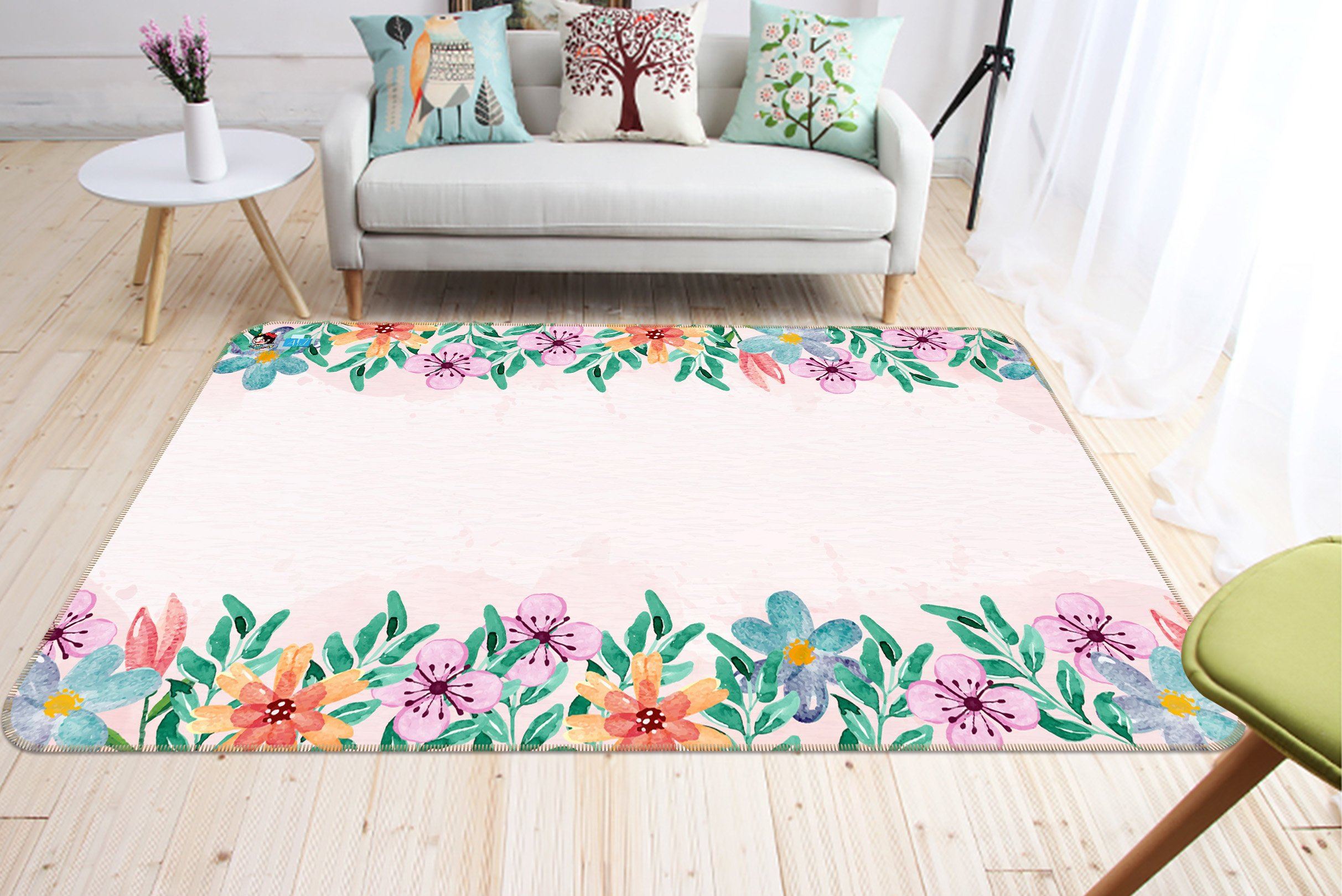3D Flower Road 262 Non Slip Rug Mat Mat AJ Creativity Home 