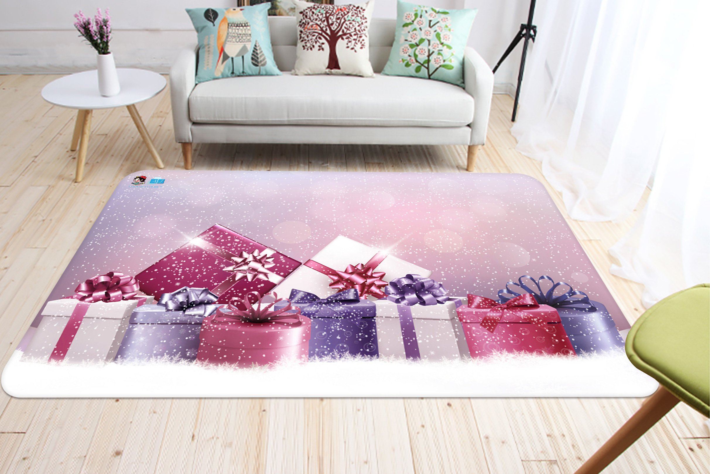 3D Beautiful Gift Box 032 Non Slip Rug Mat Mat AJ Creativity Home 
