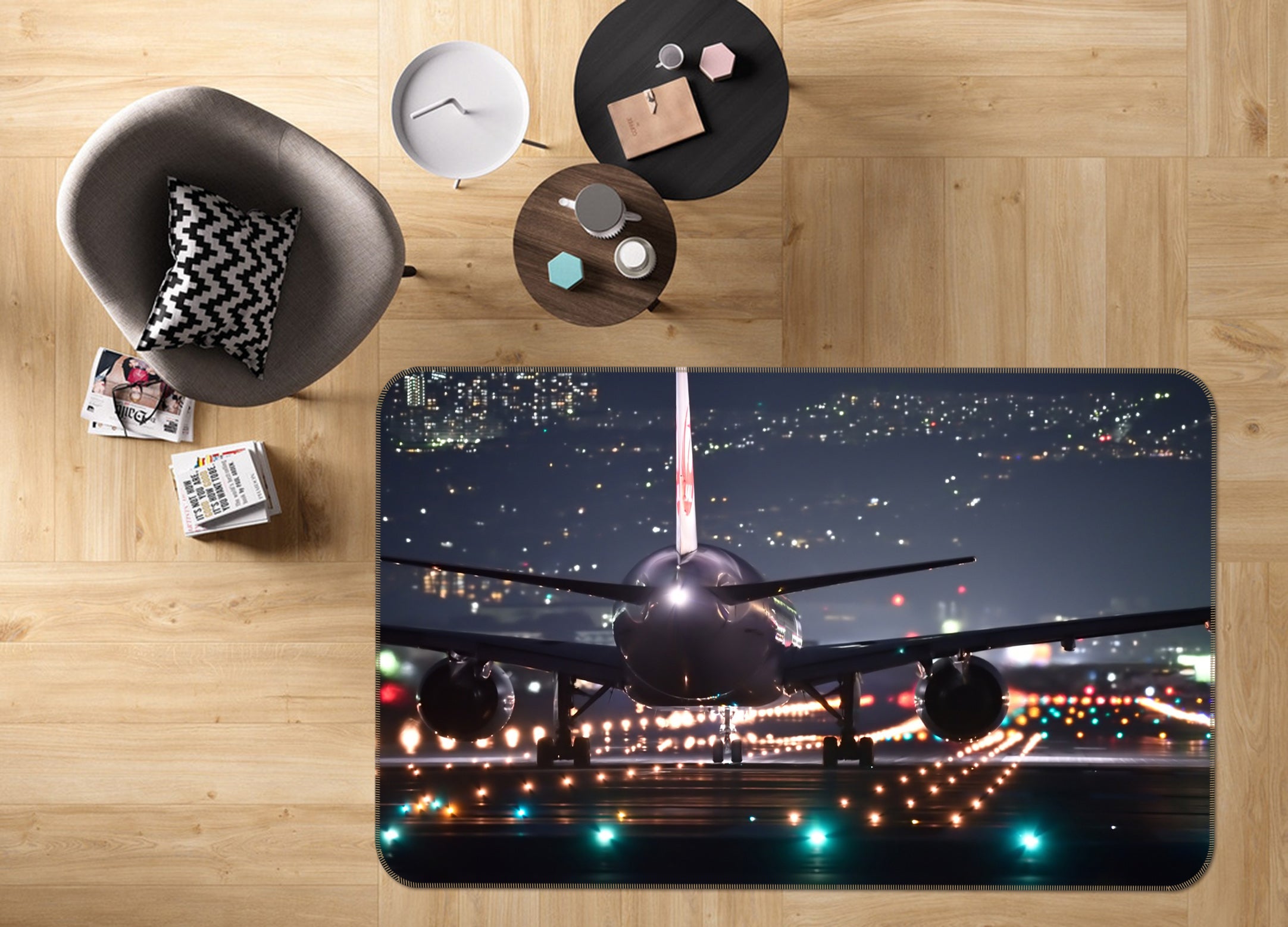 3D Aircraft 38241 Vehicle Non Slip Rug Mat