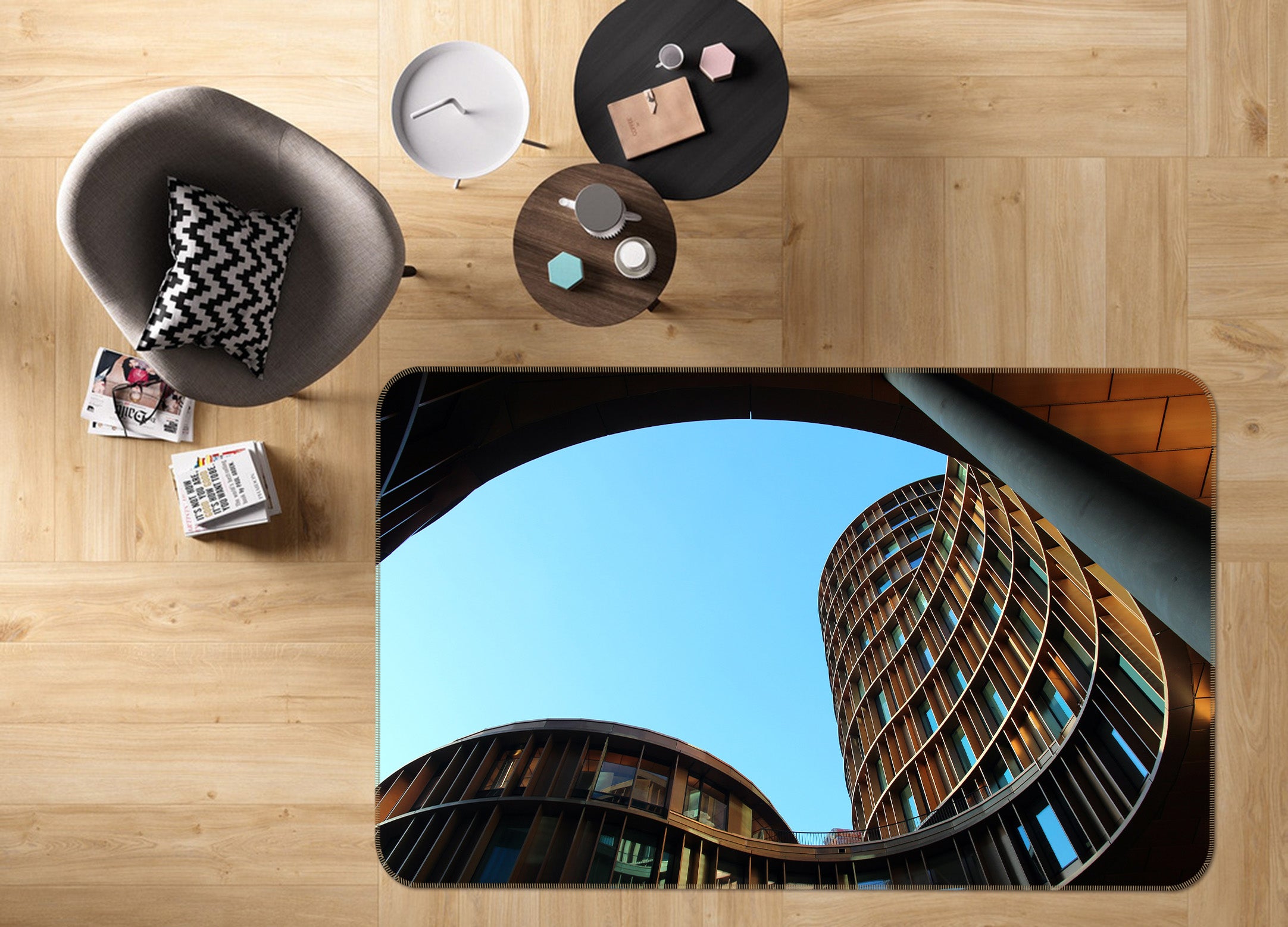 3D Building 36099 Non Slip Rug Mat