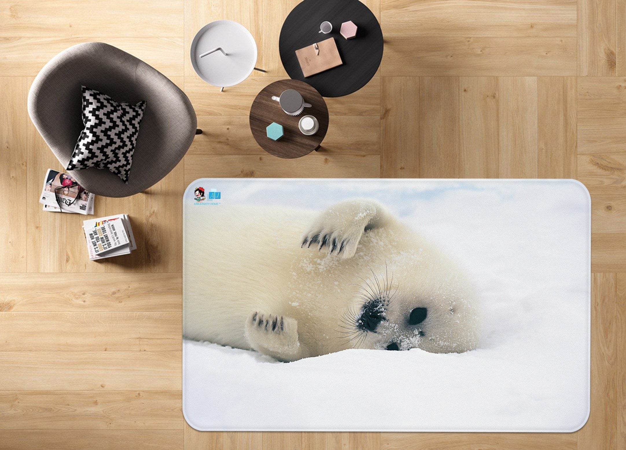3D Sea Lions 2166 Non Slip Rug Mat Mat AJ Creativity Home 