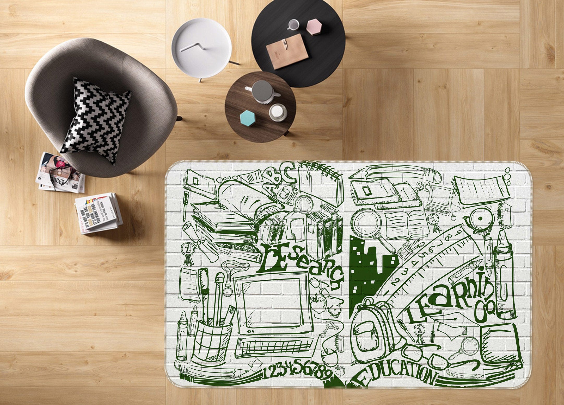 3D Stationery 77044 Non Slip Rug Mat