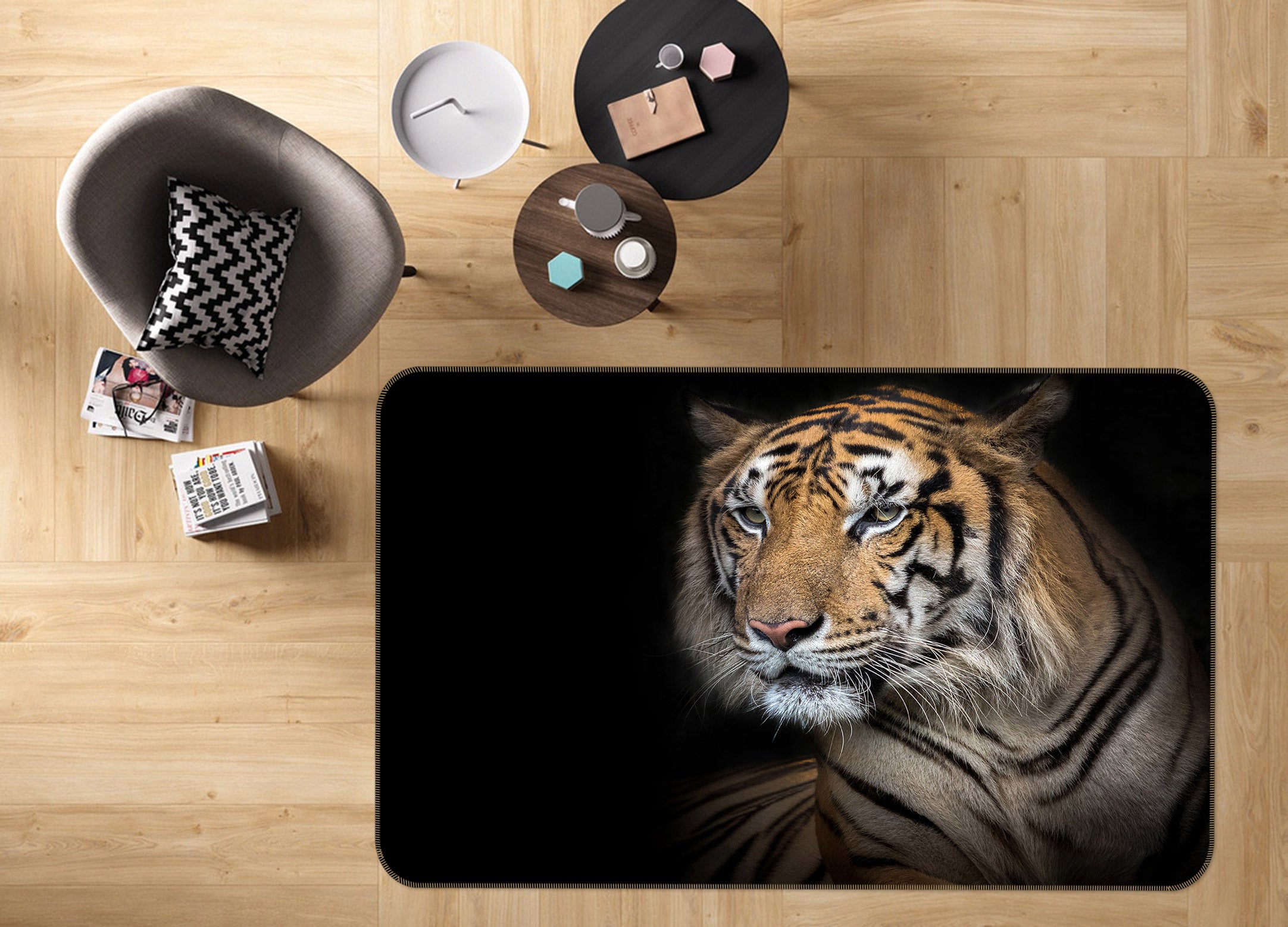 3D Tiger 30032 Non Slip Rug Mat