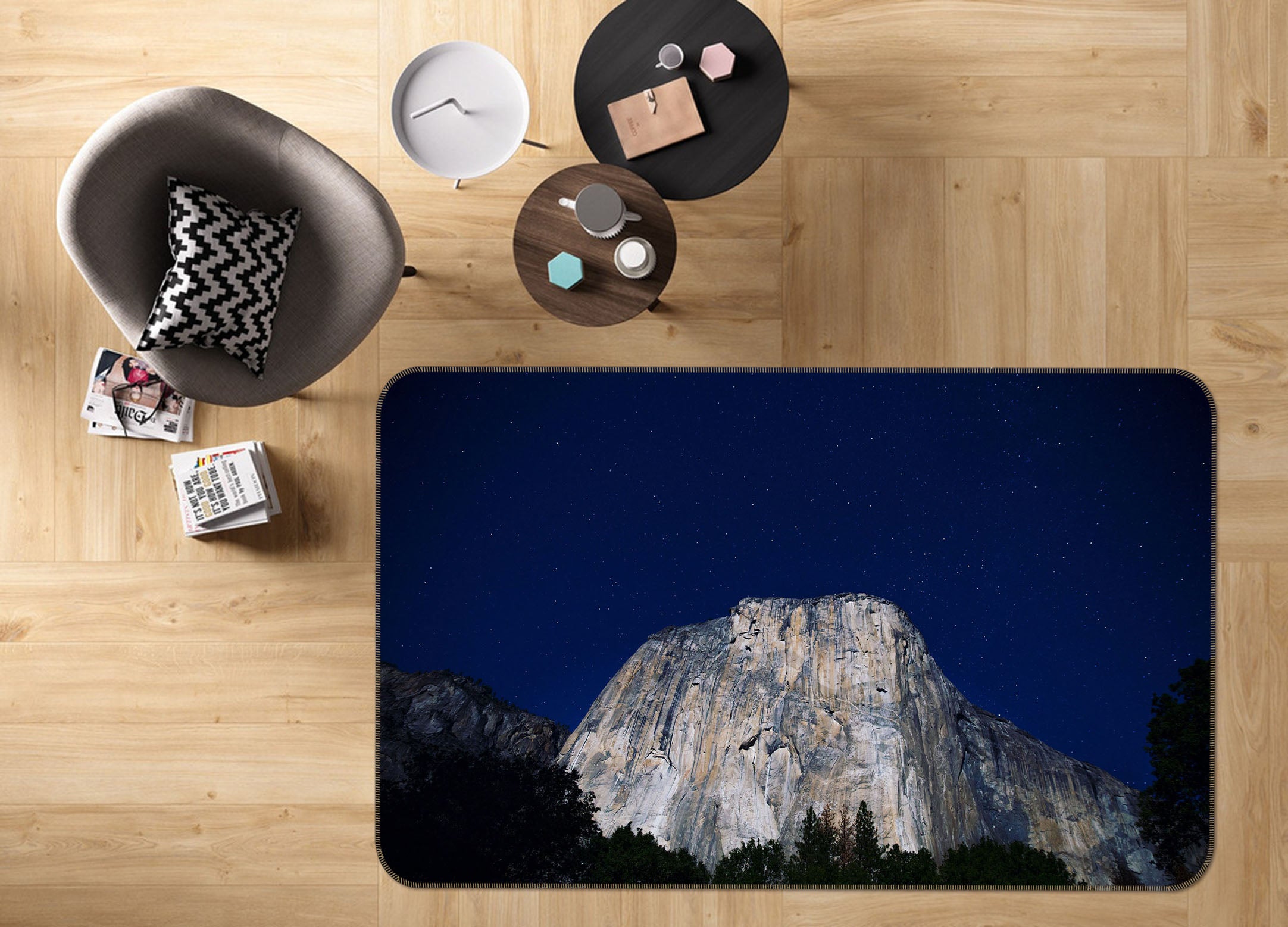 3D Mountain 35191 Non Slip Rug Mat