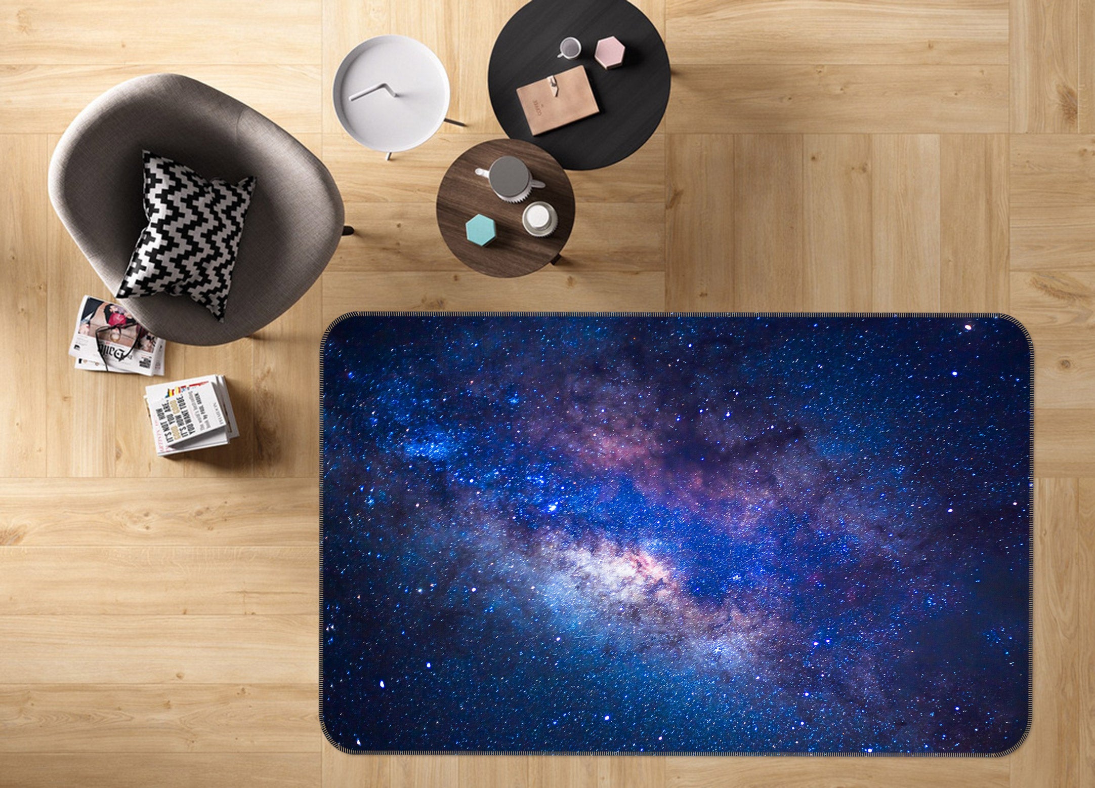 3D Starry Sky 30049 Non Slip Rug Mat