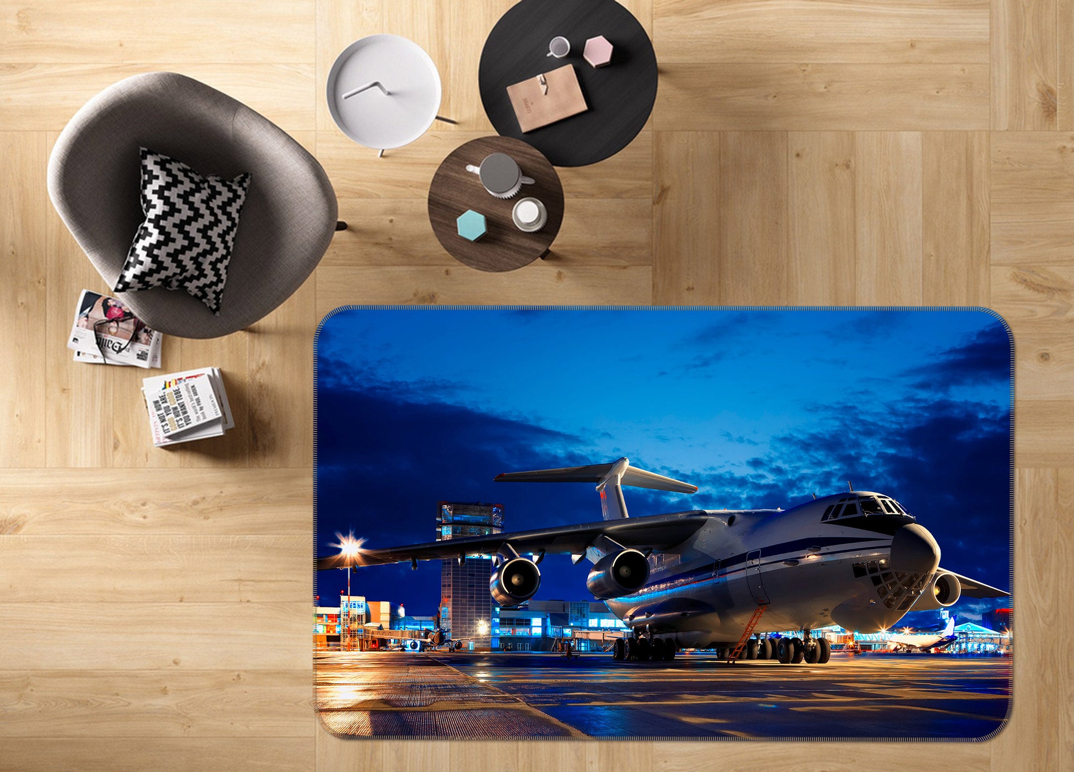 3D Aircraft 68017 Vehicle Non Slip Rug Mat