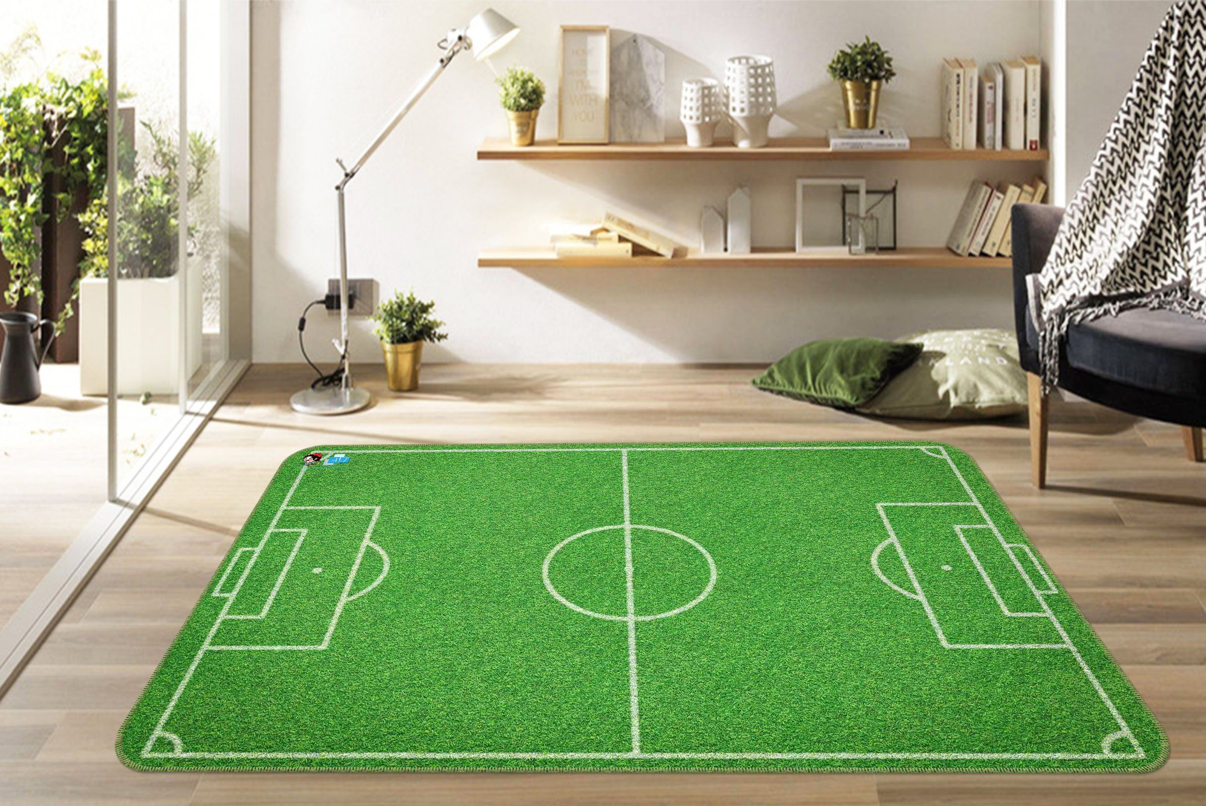3D Football Field 108 Non Slip Rug Mat Mat AJ Creativity Home 