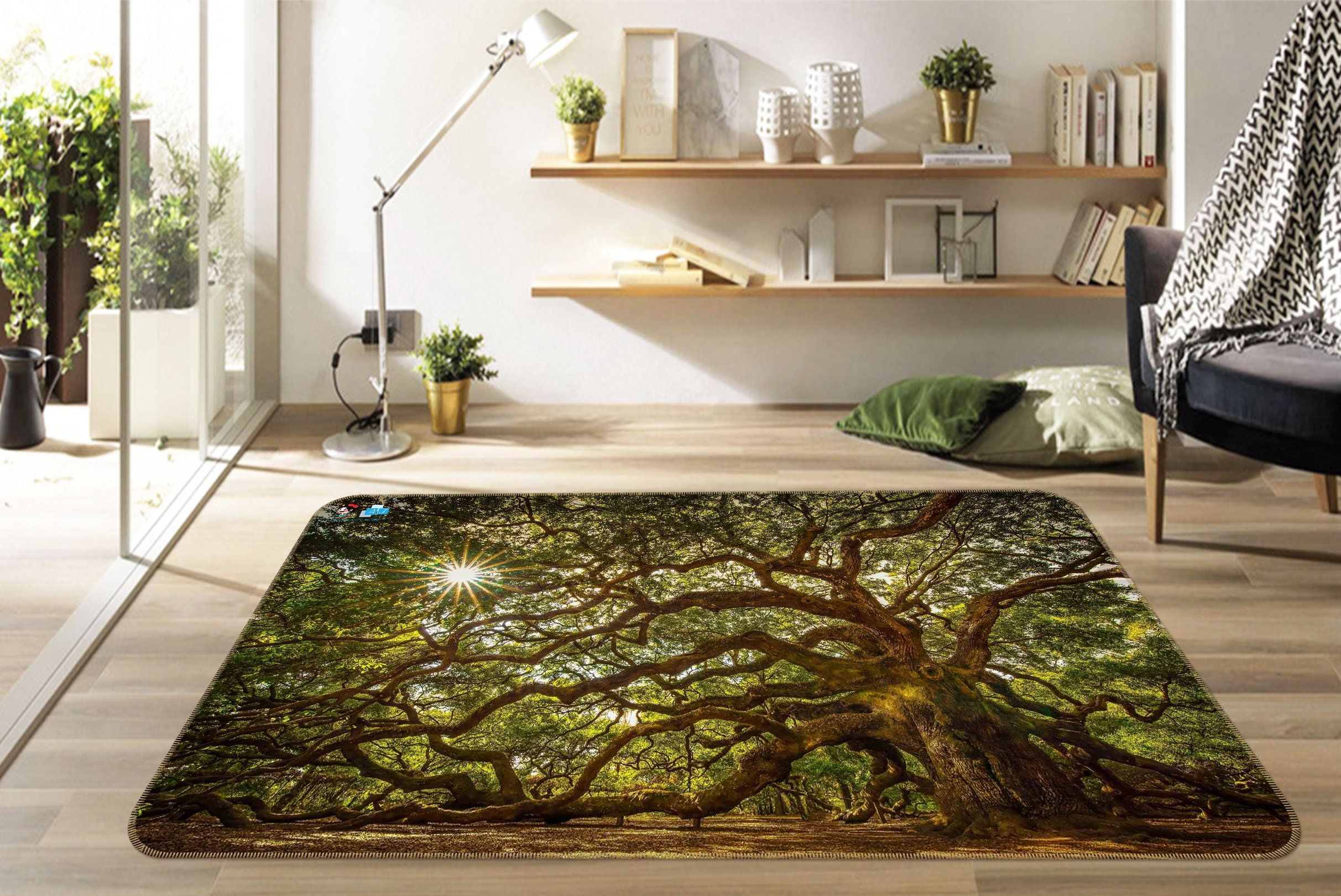 3D Cover Tree 686 Non Slip Rug Mat Mat AJ Creativity Home 