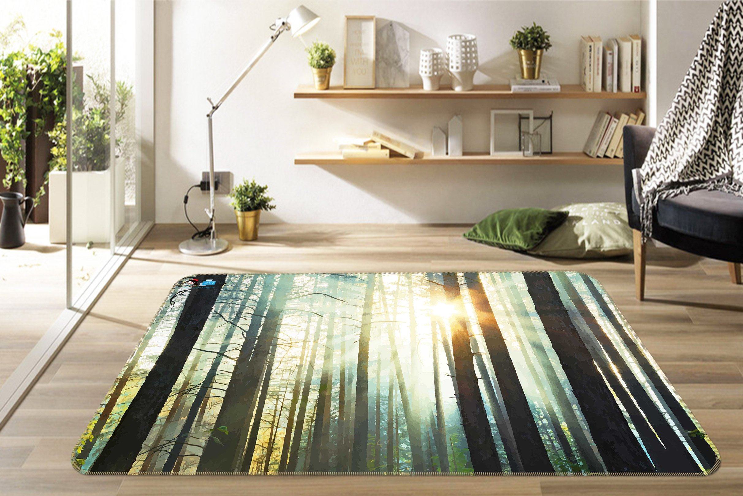 3D Forest Sunshine 171 Non Slip Rug Mat Mat AJ Creativity Home 