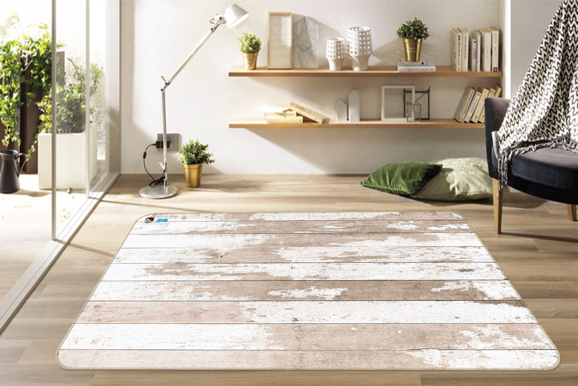 3D Wood Board Material 099 Non Slip Rug Mat Mat AJ Creativity Home 