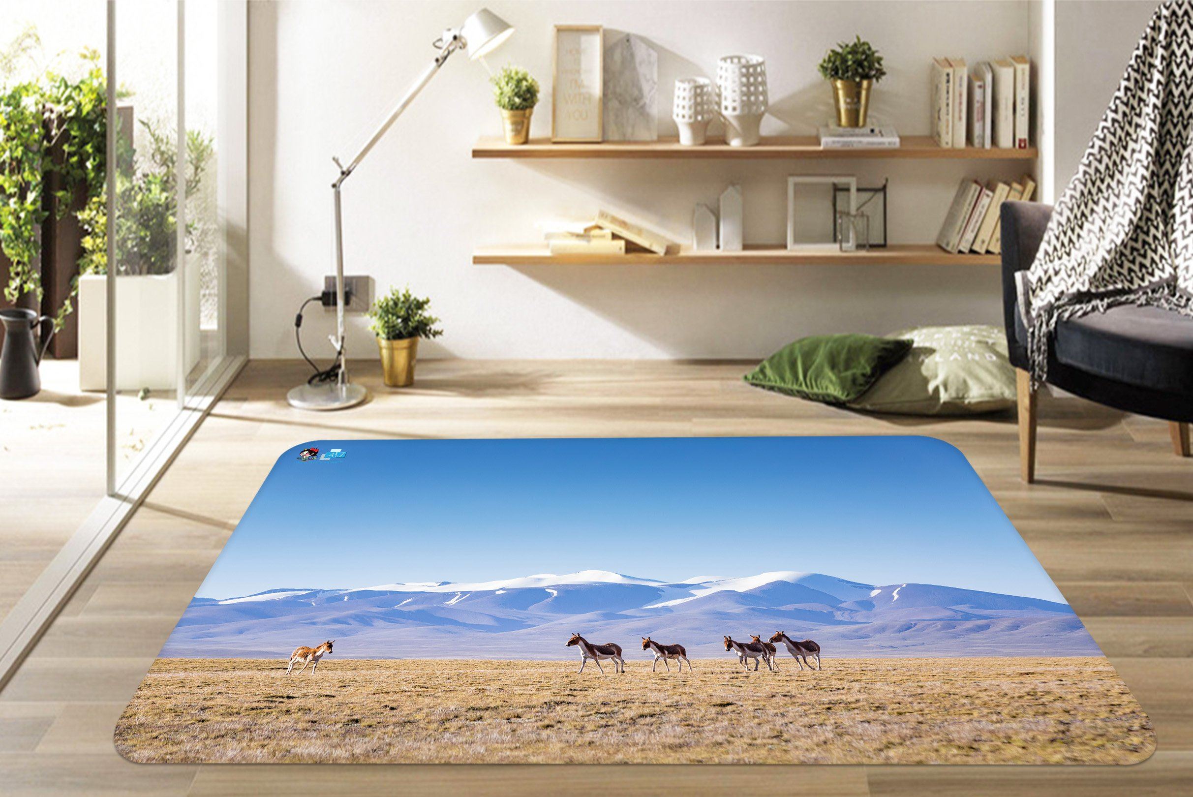 3D Antelope 5397 Non Slip Rug Mat Mat AJ Creativity Home 