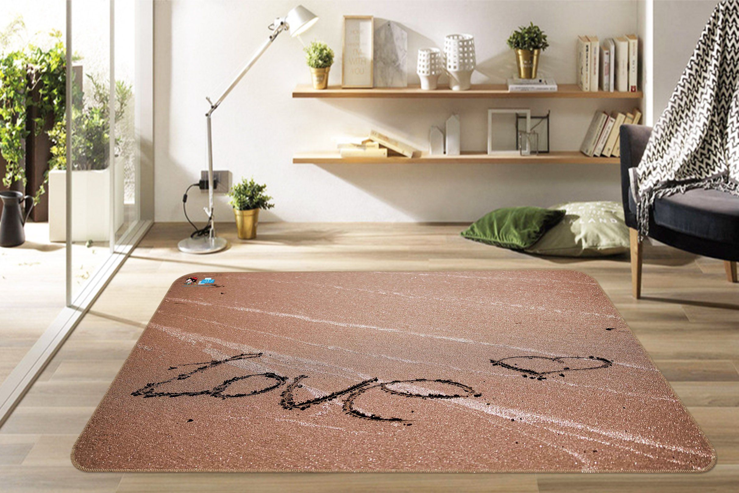 3D Love Beach 047 Non Slip Rug Mat Mat AJ Creativity Home 