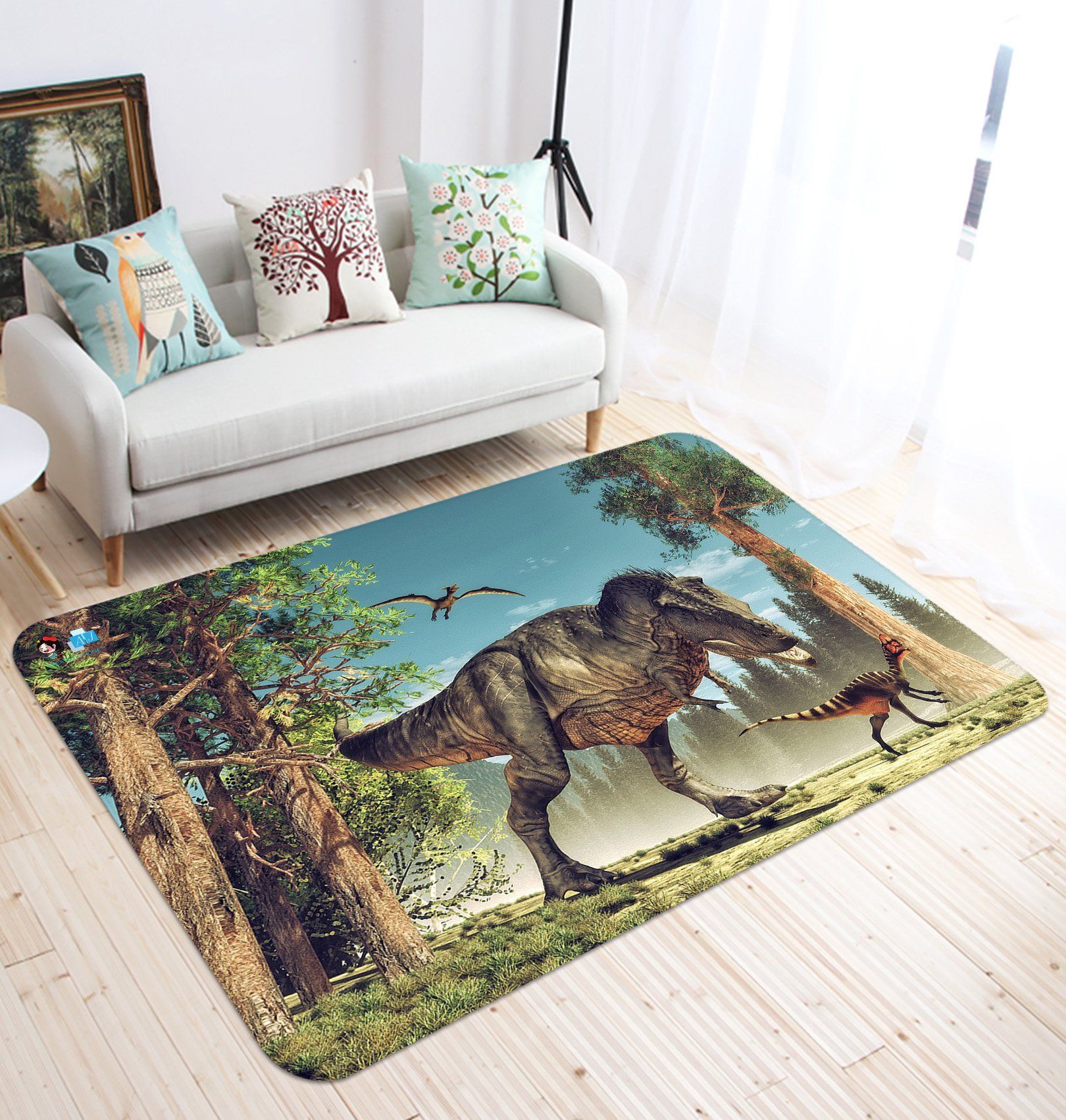 3D Tyrannosaurus Rex 67 Non Slip Rug Mat Mat AJ Creativity Home 