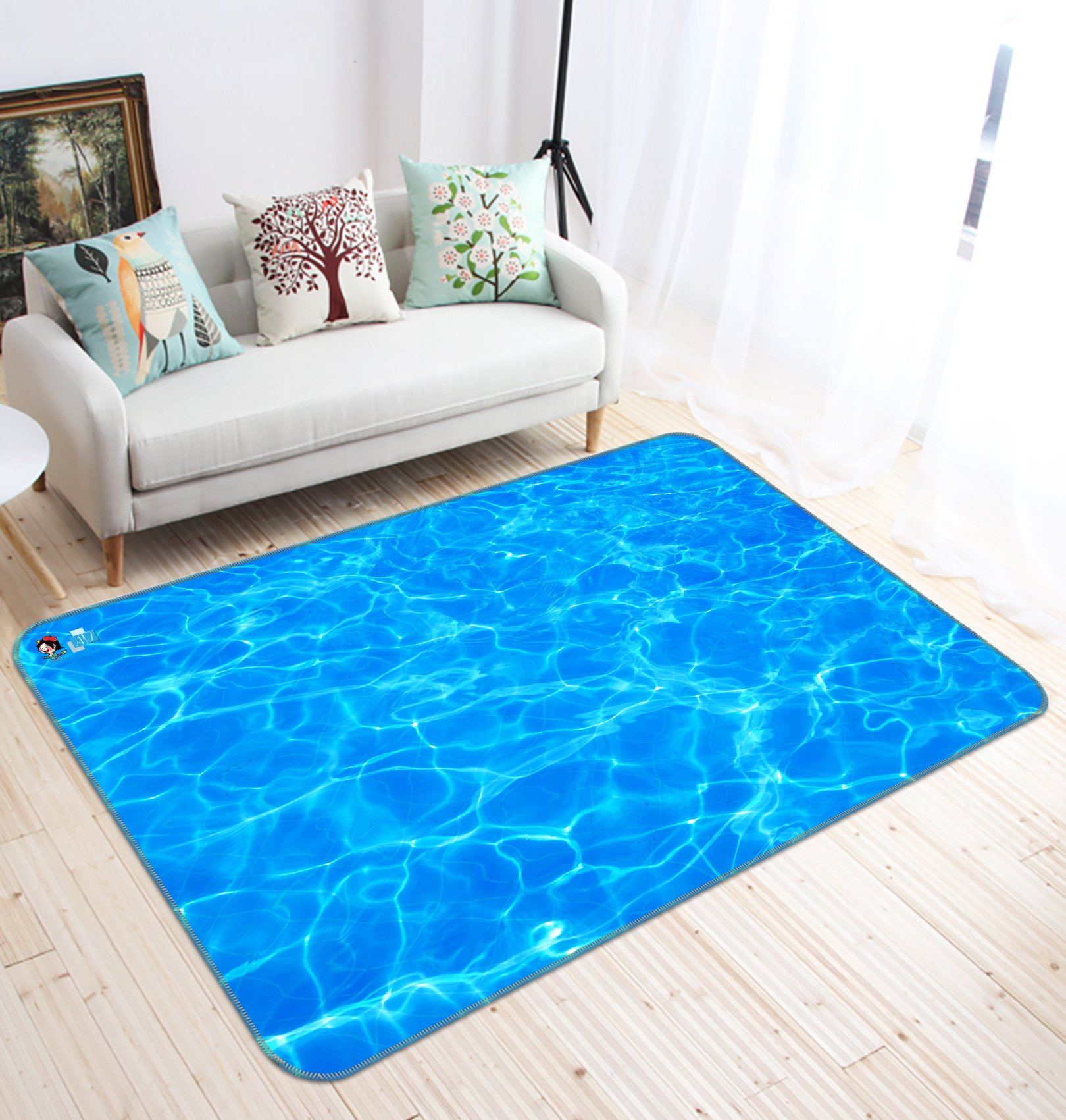 3D Sparkling Sea 581 Non Slip Rug Mat Mat AJ Creativity Home 