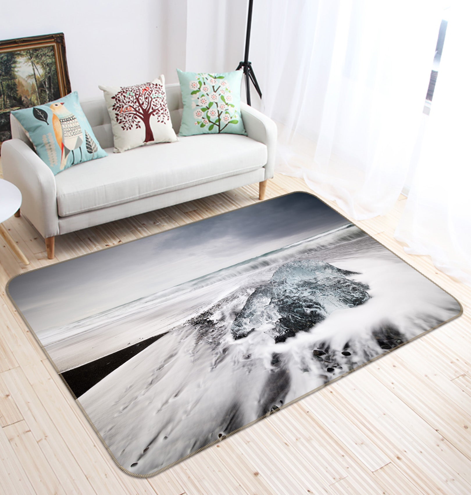 3D Water Stone 35180 Non Slip Rug Mat