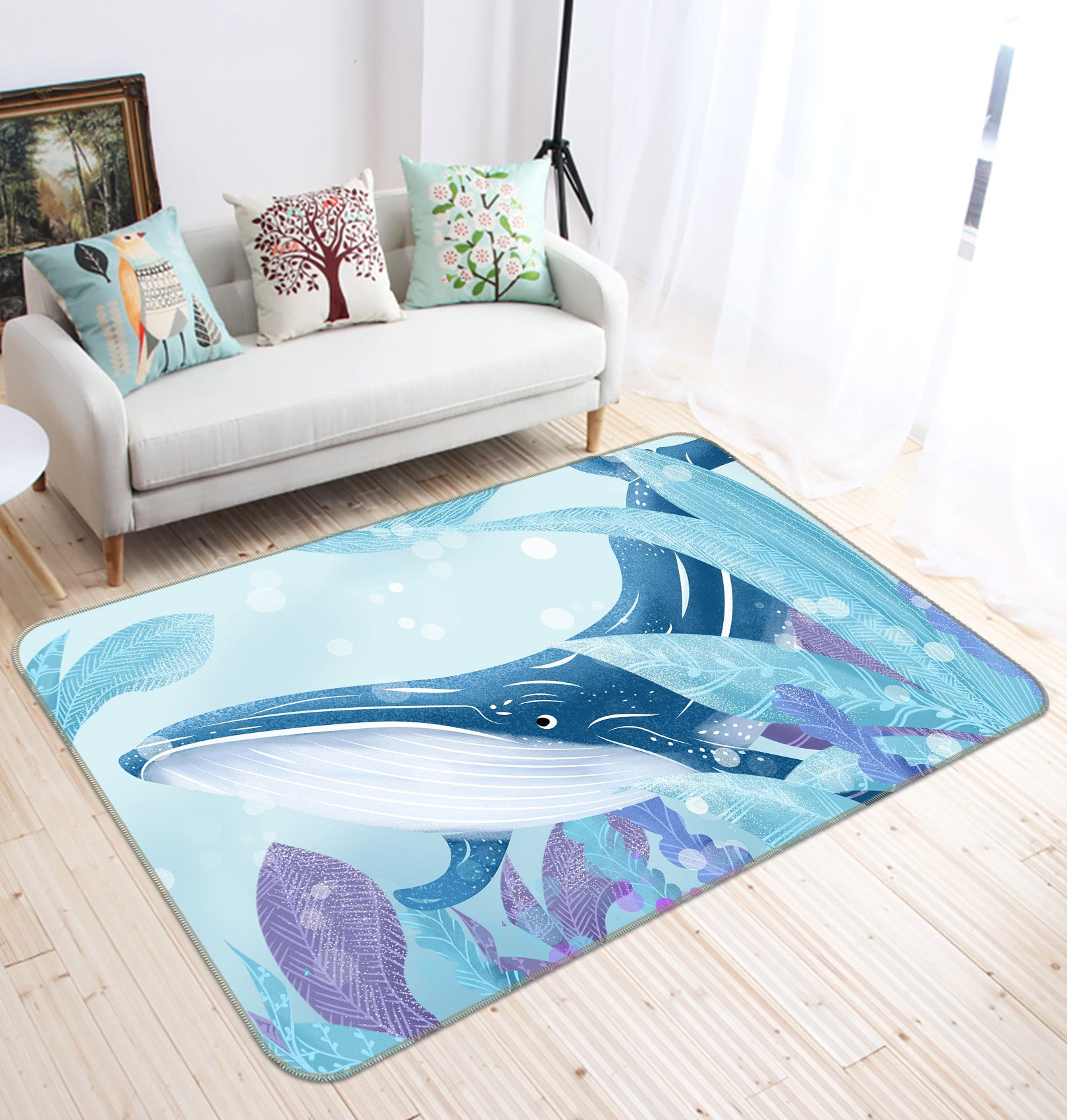 3D Whale 34025 Non Slip Rug Mat
