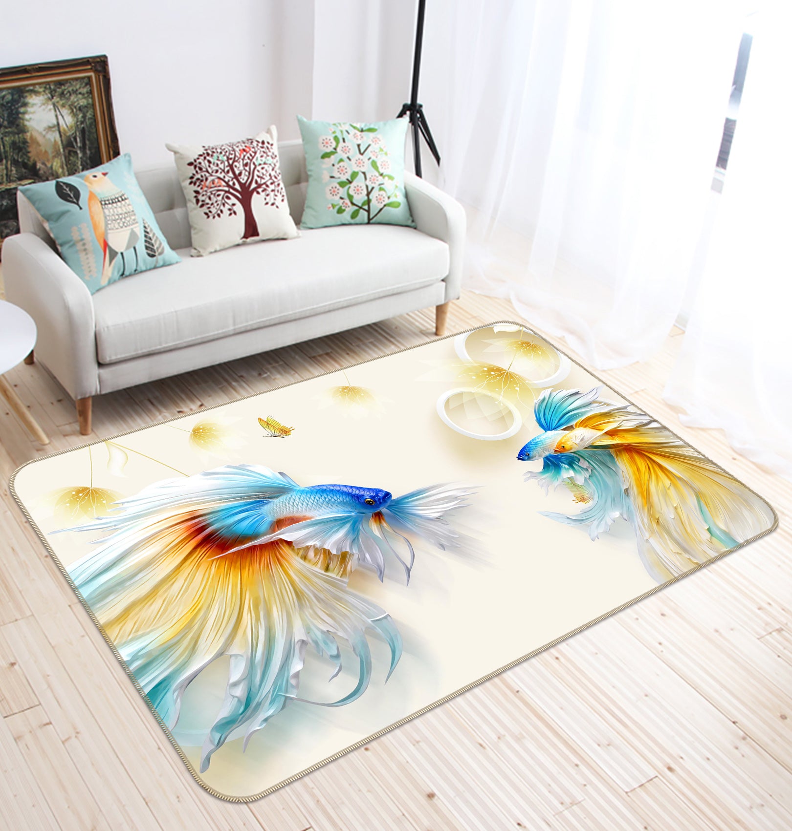 3D Goldfish 65143 Non Slip Rug Mat