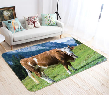3D Grass Cow 565 Animal Non Slip Rug Mat Mat AJ Creativity Home 