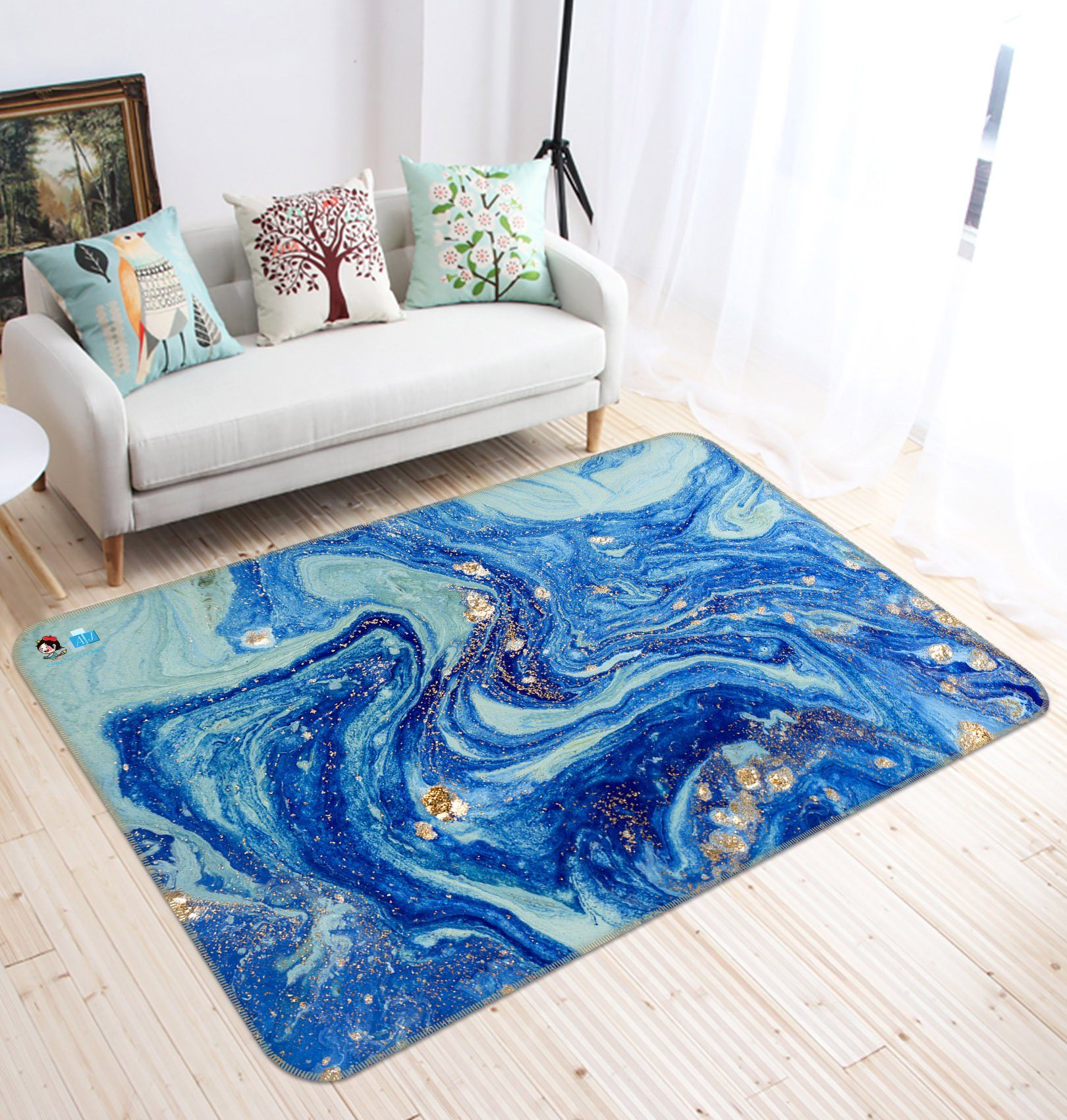 3D Corrugation 5894 Non Slip Rug Mat Mat AJ Creativity Home 