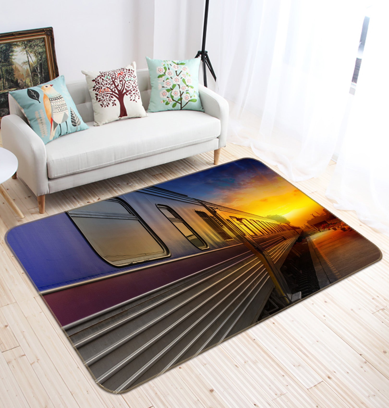 3D Train 68088 Vehicle Non Slip Rug Mat