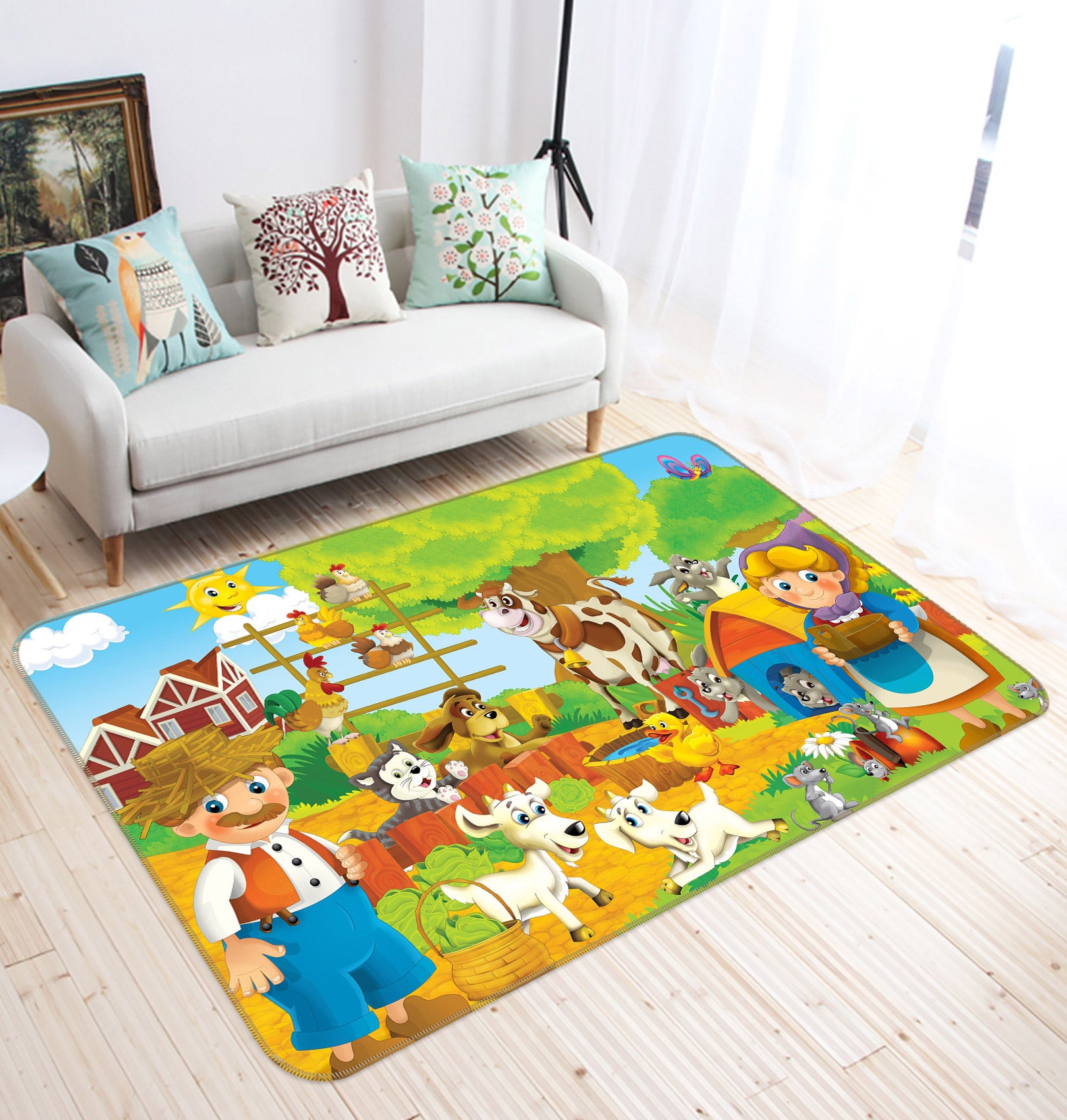 3D Farm Animals 76271 Non Slip Rug Mat