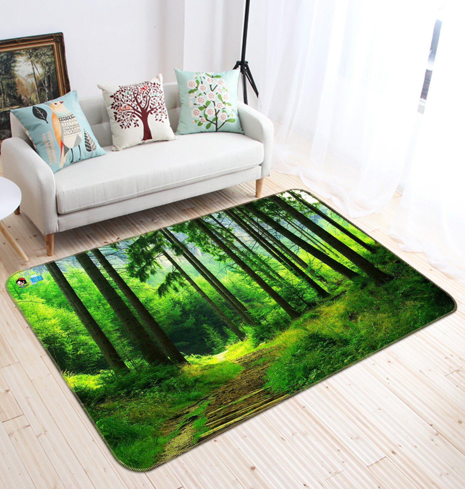 3D Forest Path 656 Non Slip Rug Mat Mat AJ Creativity Home 