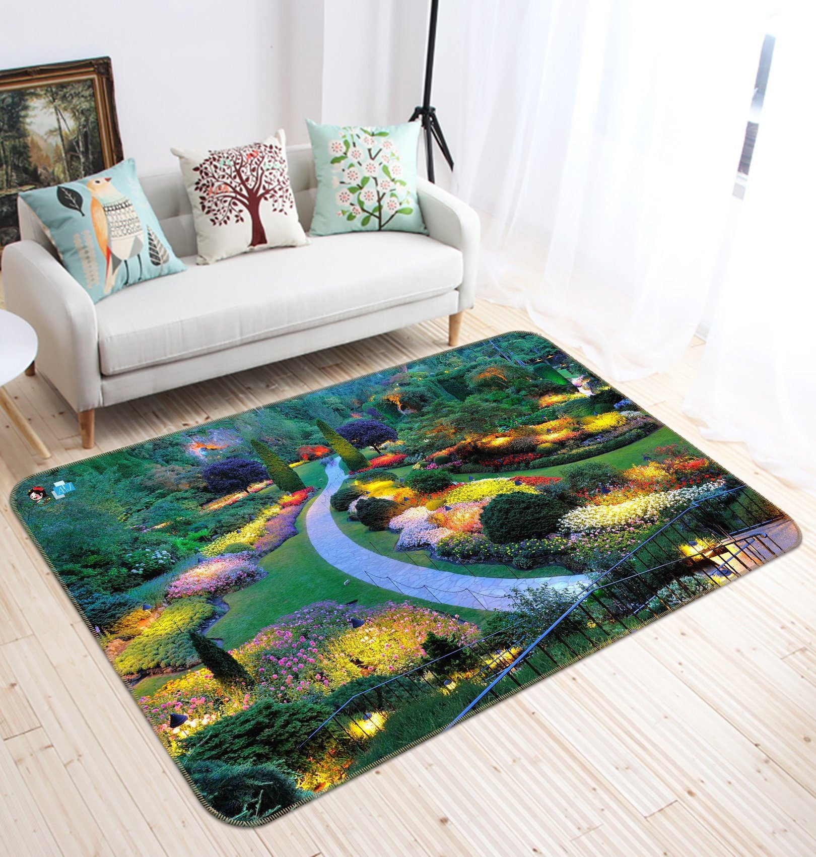 3D Garden Path 373 Non Slip Rug Mat Mat AJ Creativity Home 
