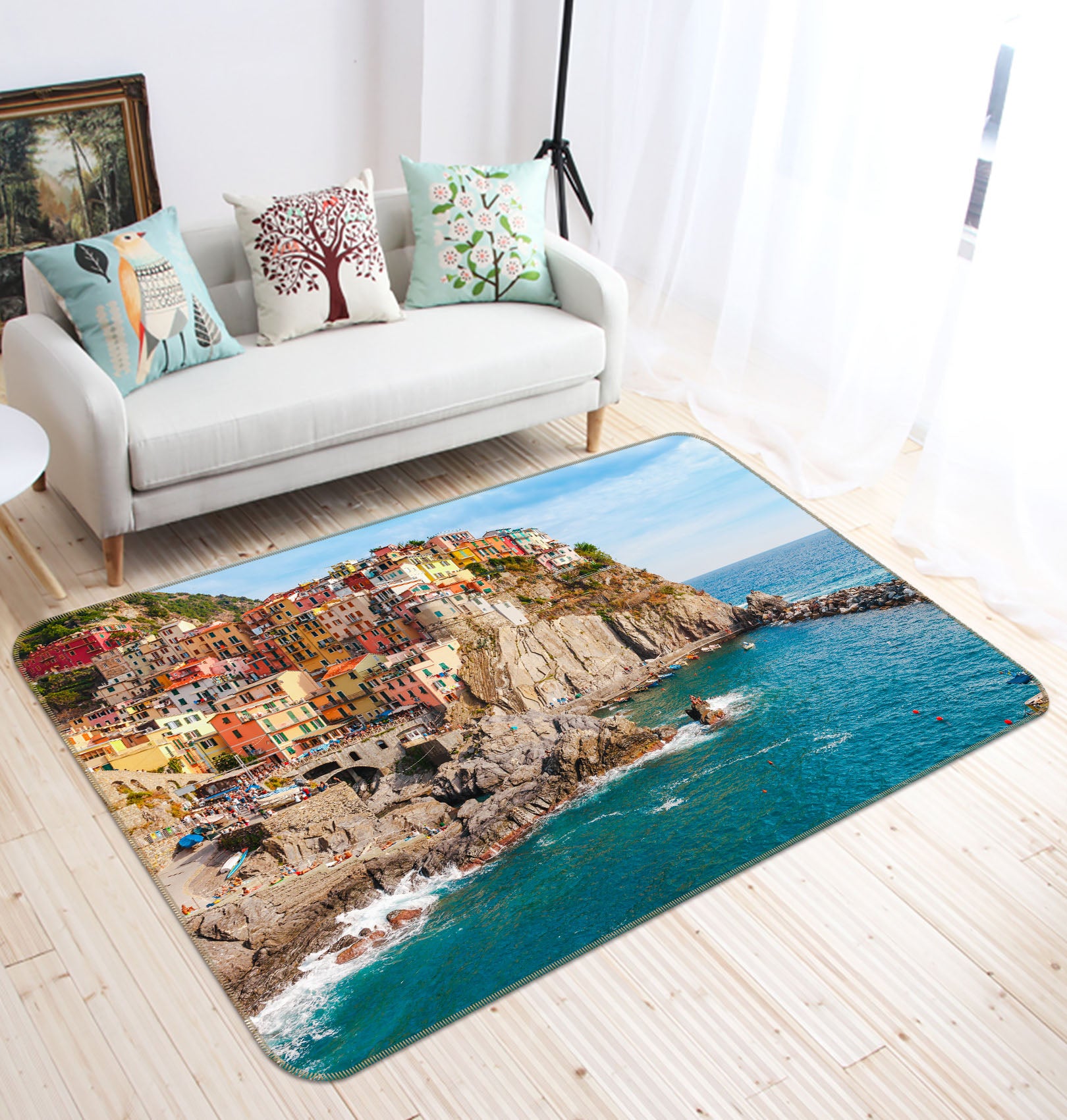 3D Seaside House 29133 Non Slip Rug Mat