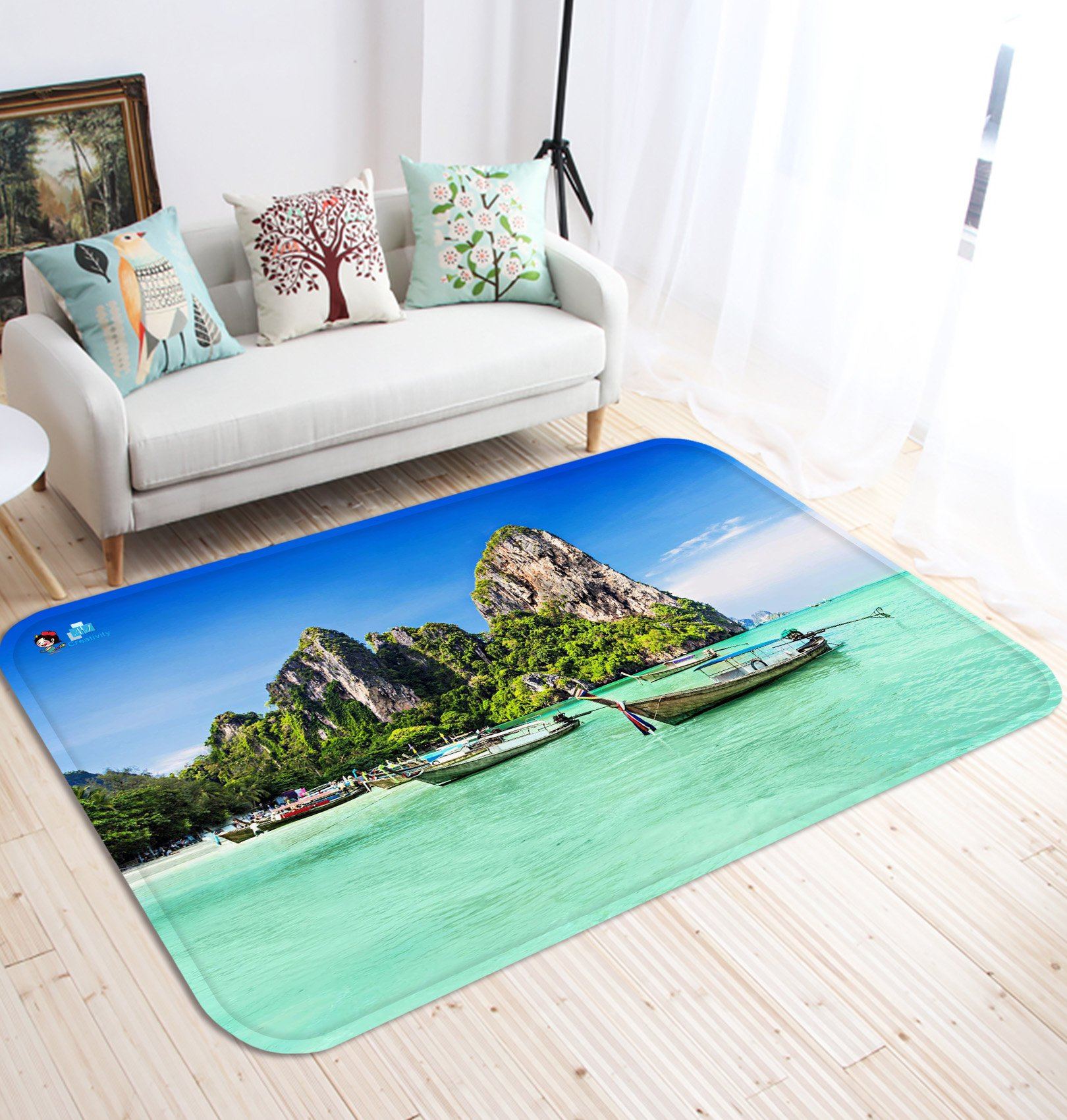 3D Tropical Sea Scenery 116 Non Slip Rug Mat Mat AJ Creativity Home 