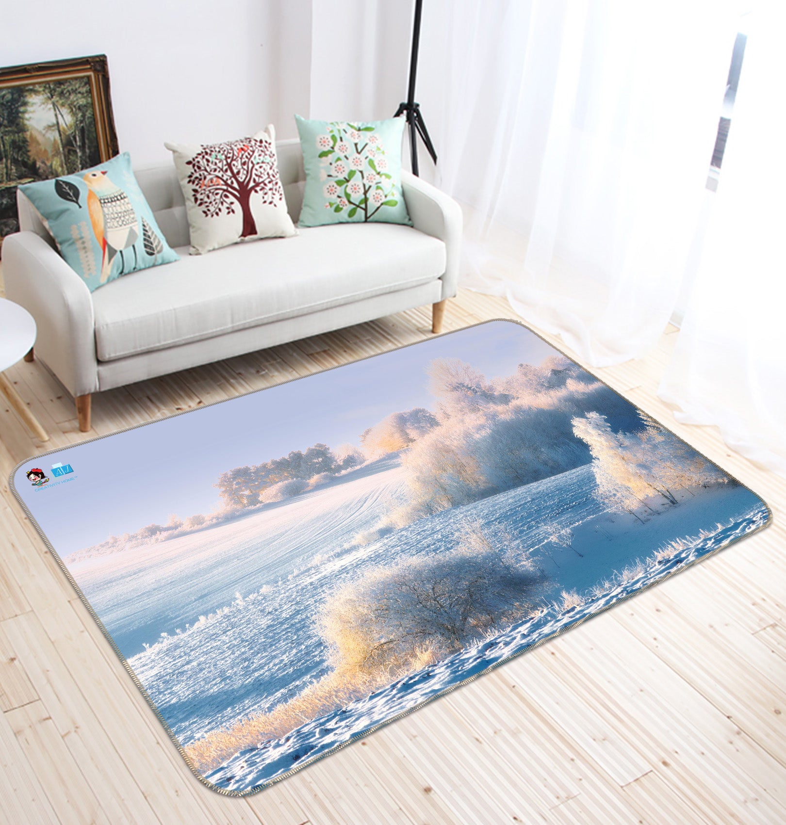3D Snowfield 66064 Non Slip Rug Mat