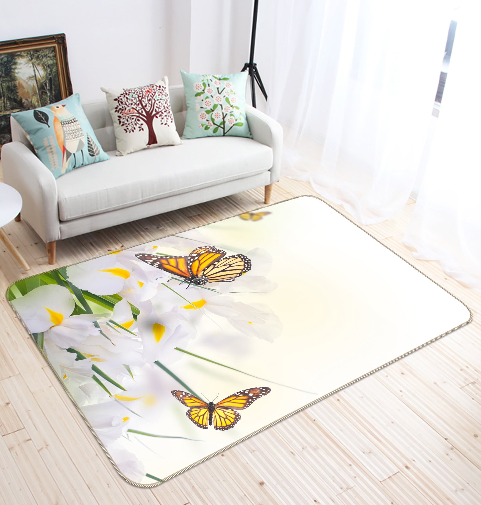3D Butterfly 68188 Animal Non Slip Rug Mat