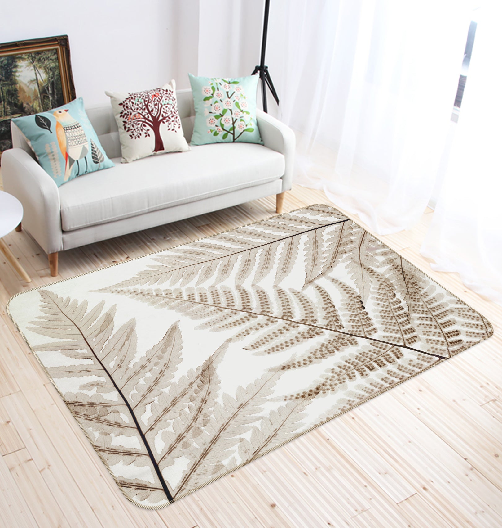 3D Leaves 32061 Non Slip Rug Mat