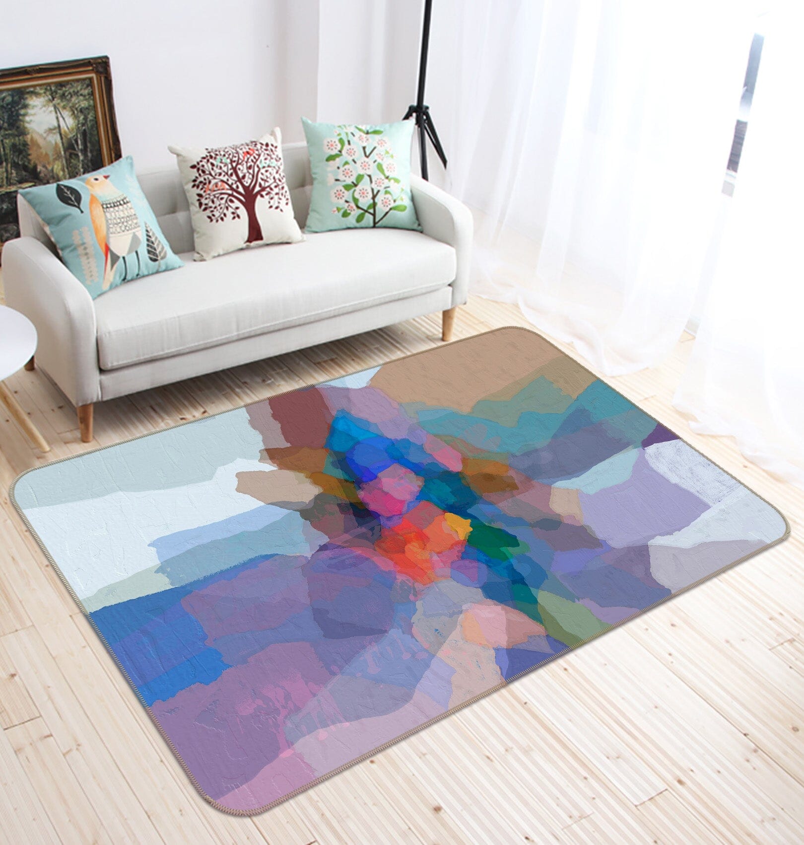3D Color Pattern 104 Michael Tienhaara Rug Non Slip Rug Mat Mat AJ Creativity Home 
