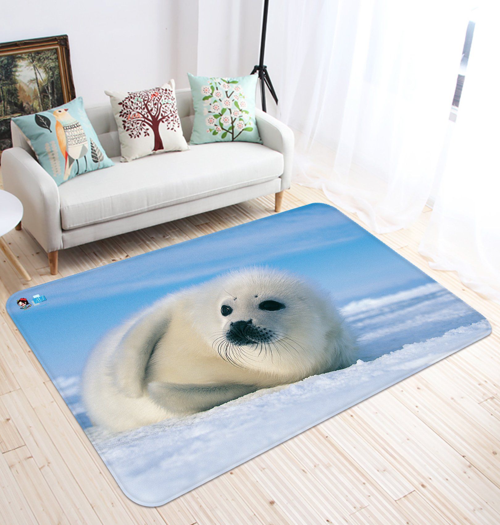 3D Sea Lions 6389 Non Slip Rug Mat Mat AJ Creativity Home 